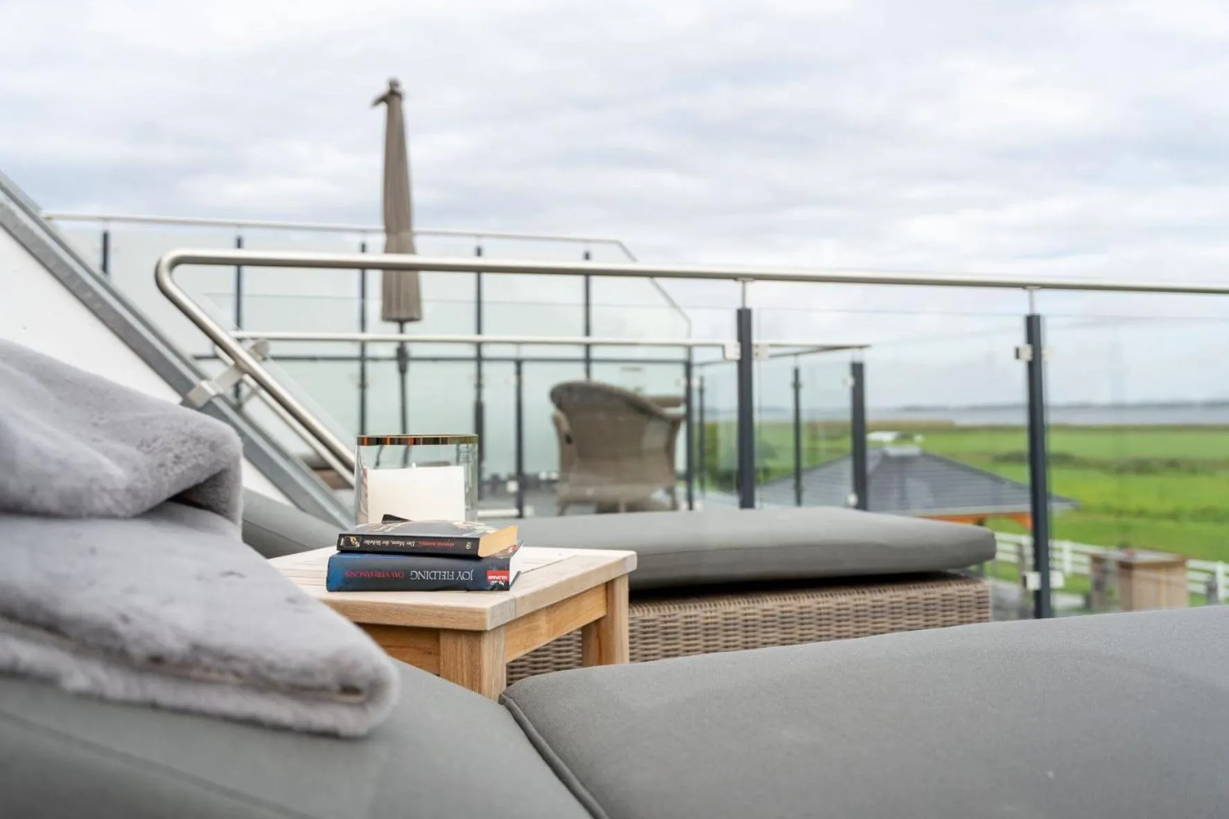 Balcony/Terrace in Luxus Resort Rügen Residenz Kubitzer Bodden