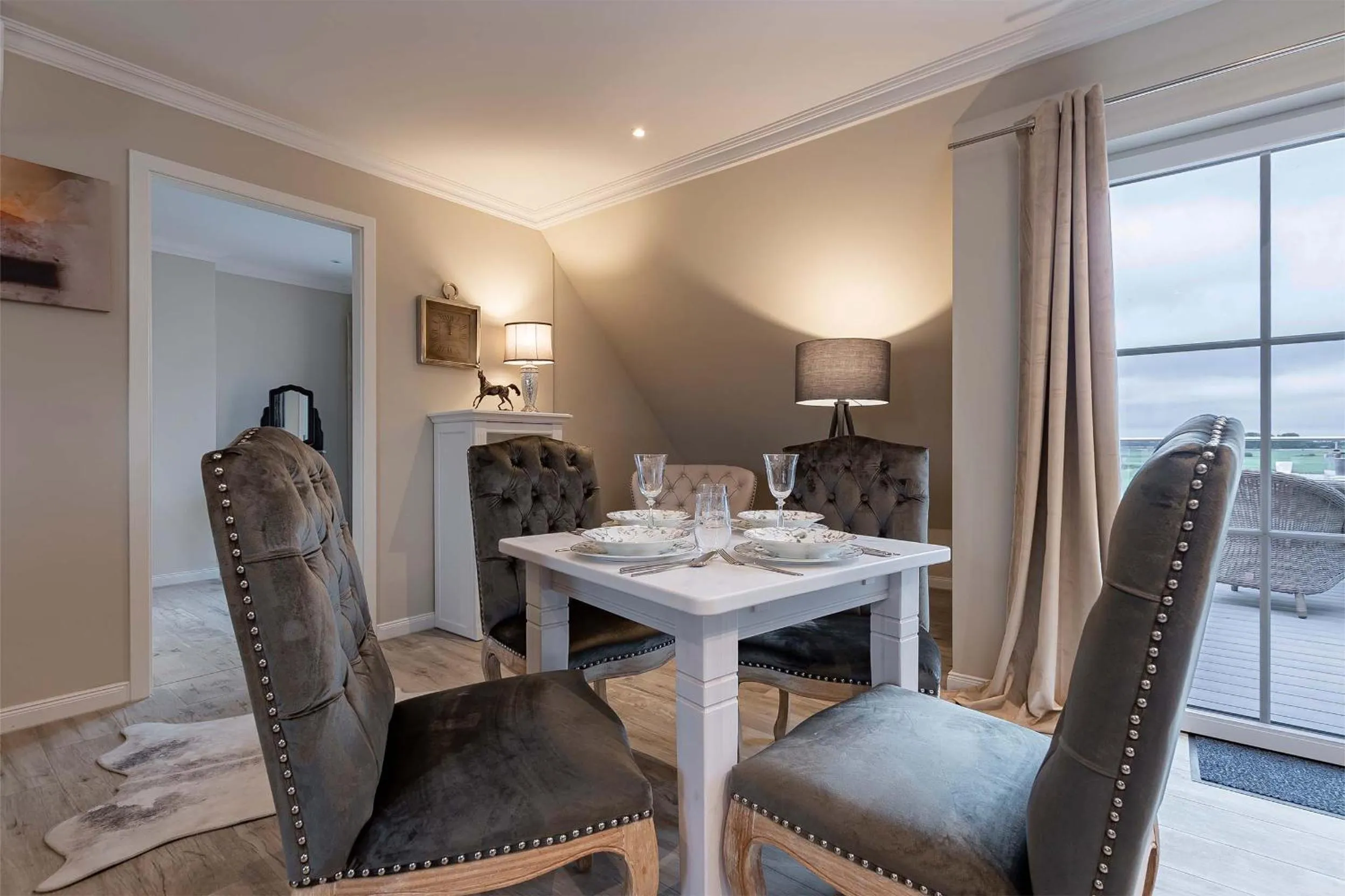 Dining area in Luxus Resort Rügen Residenz Kubitzer Bodden