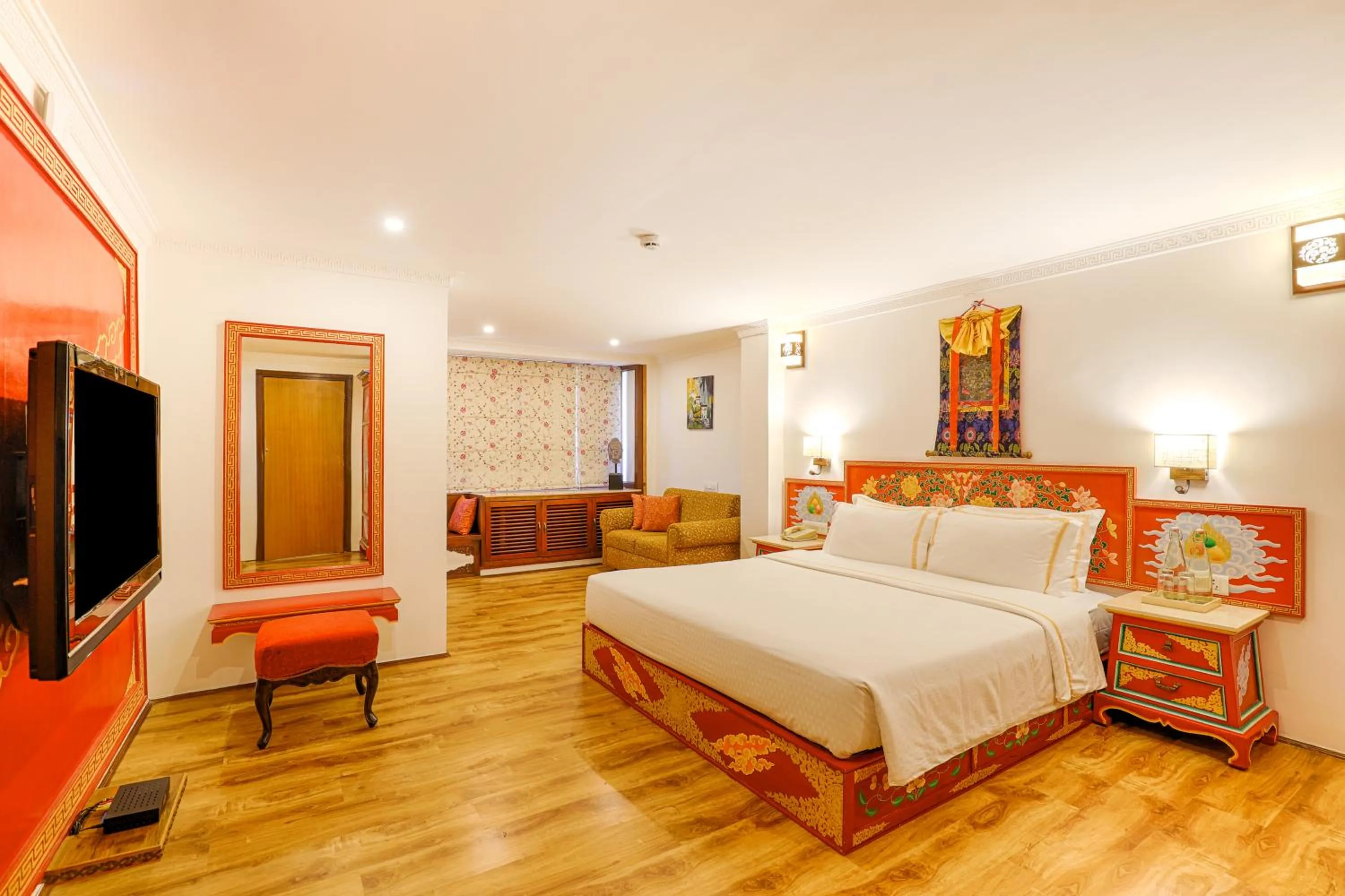 Bed in The Chumbi Mountain Retreat & Spa, A Club Mahindra Associate