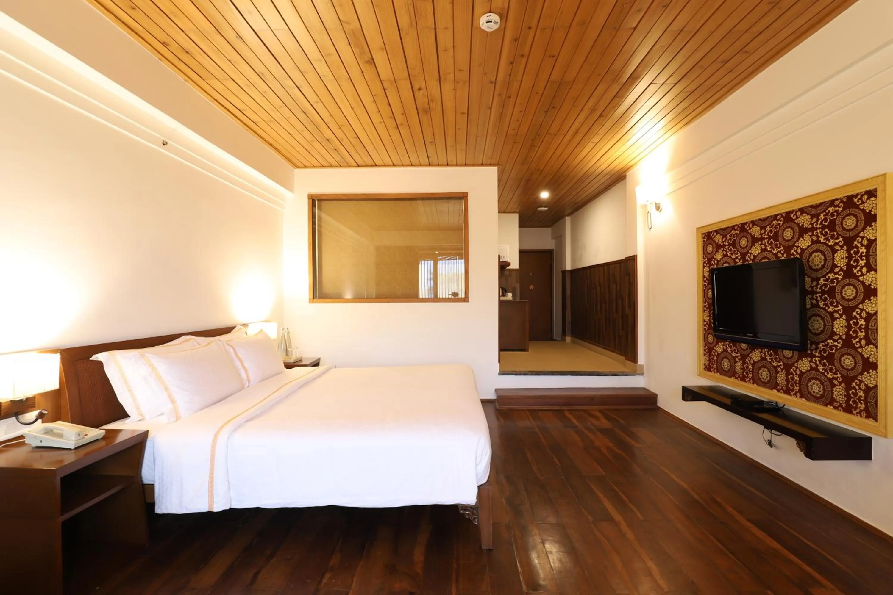 Bed in The Chumbi Mountain Retreat & Spa, A Club Mahindra Associate