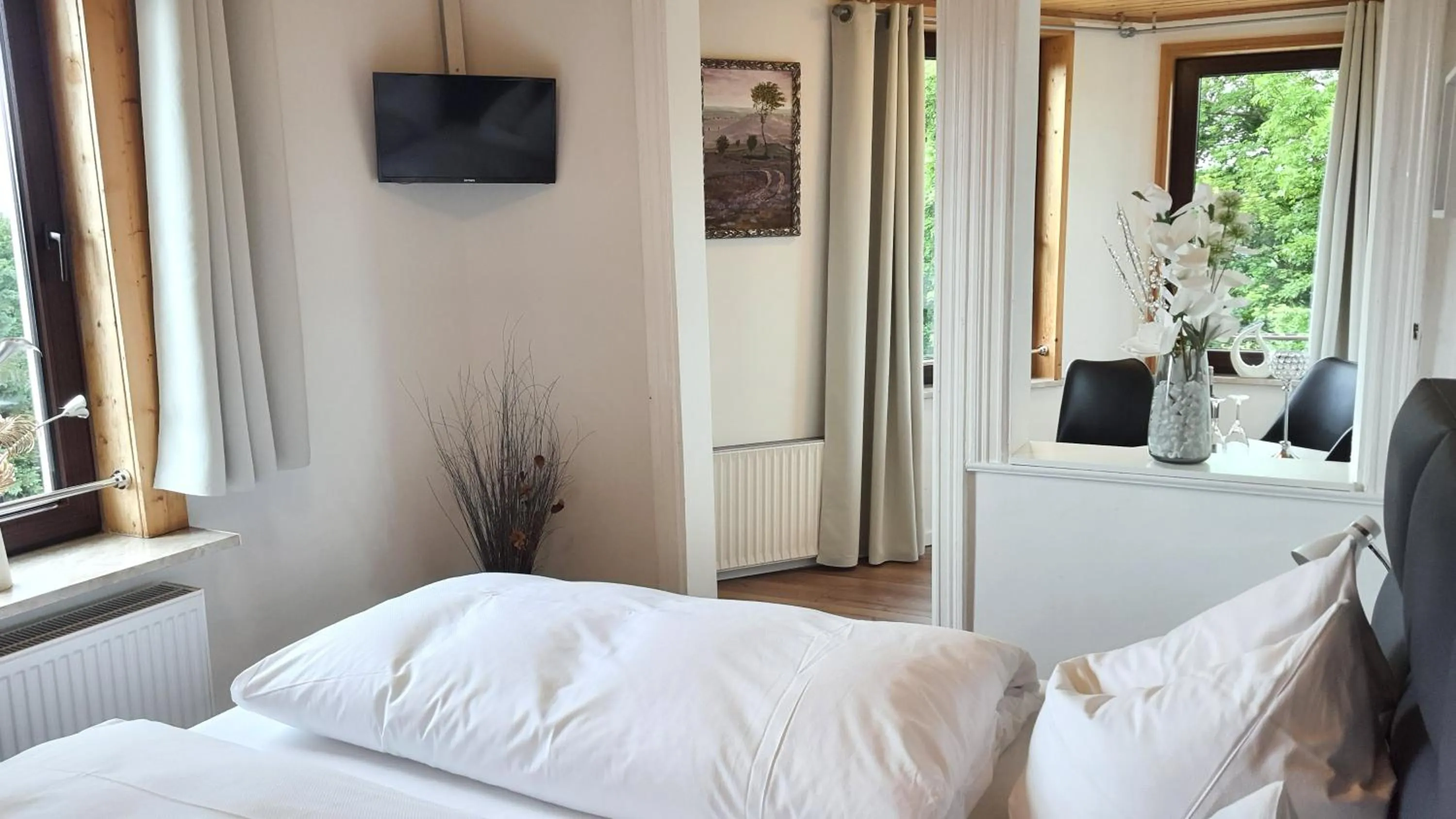 Bed in Hotel Schneiderhof