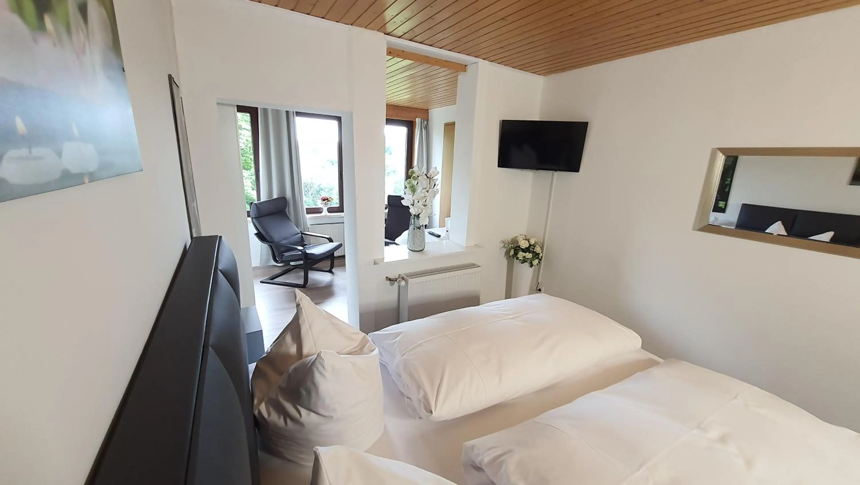 Bed in Hotel Schneiderhof