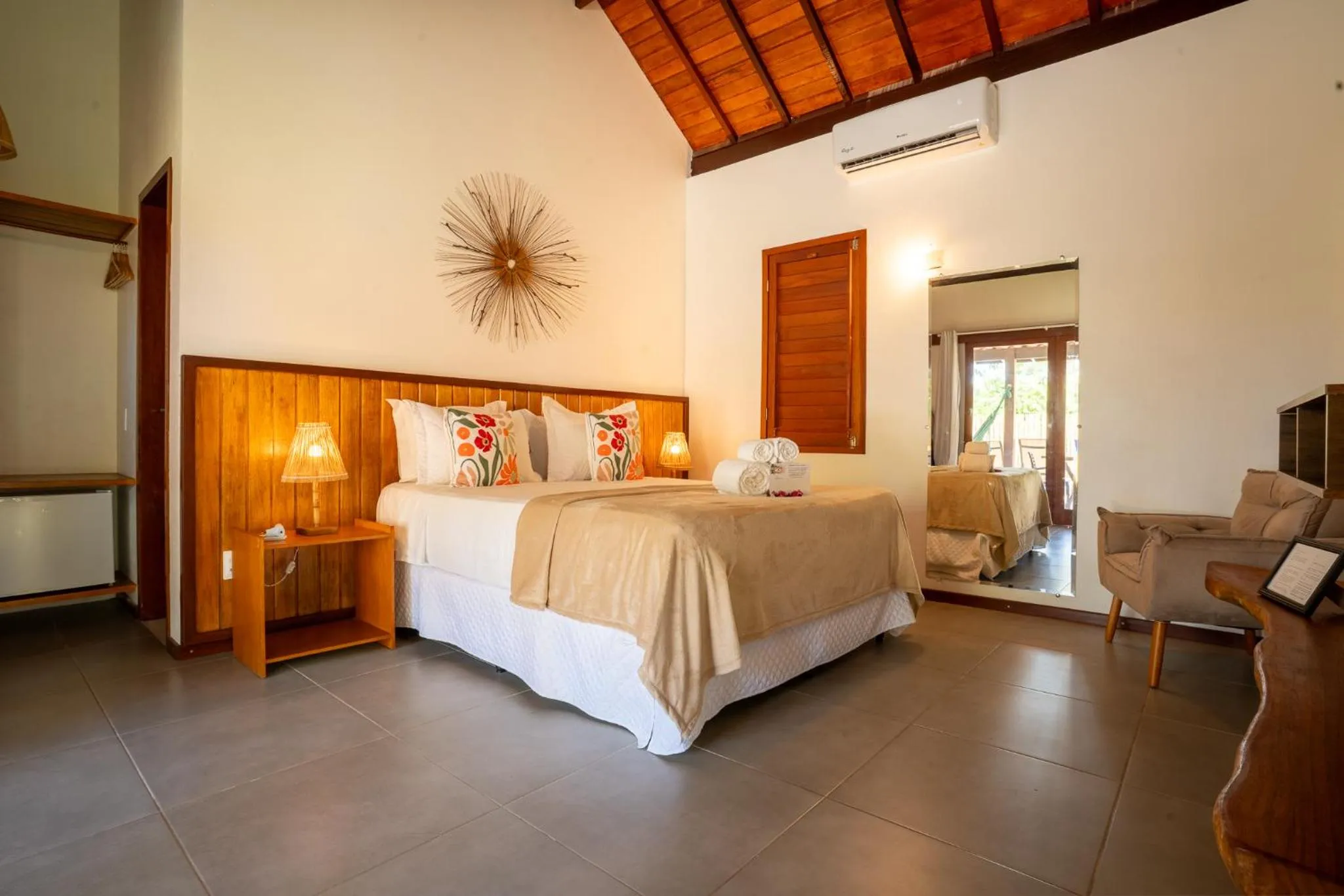 Bed in Bangalôs do Gameleiro