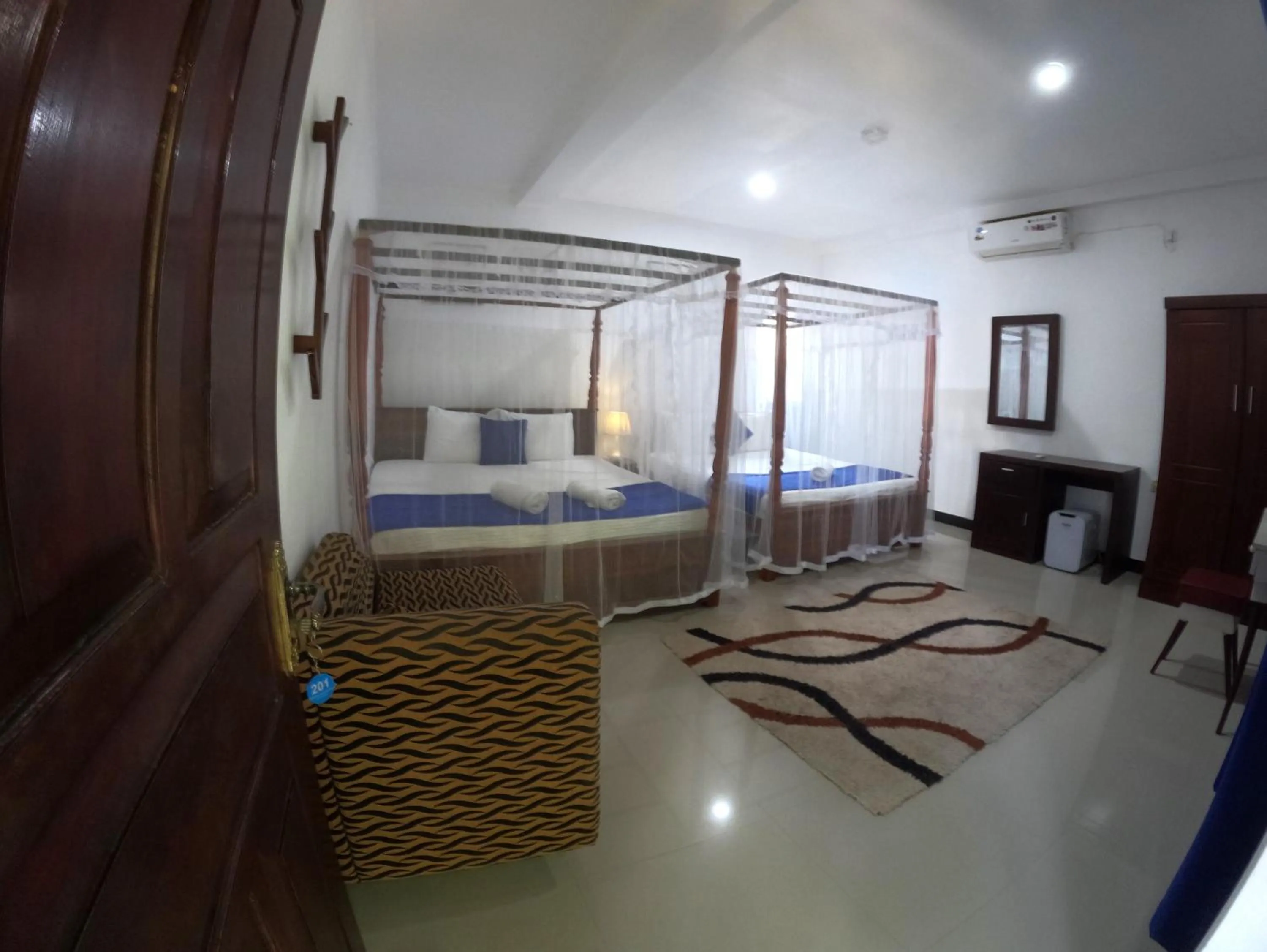 View (from property/room), Bed in Mirissa Blue Whale Holiday Hotel