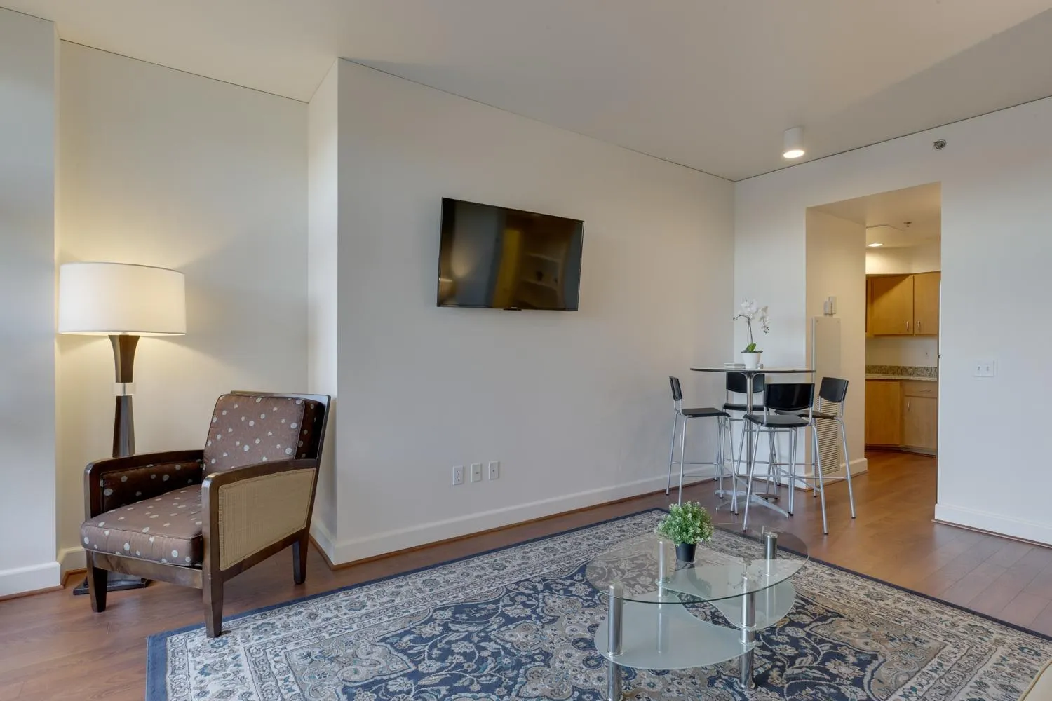 Dining area in Renu Suites at The Burlington Portland