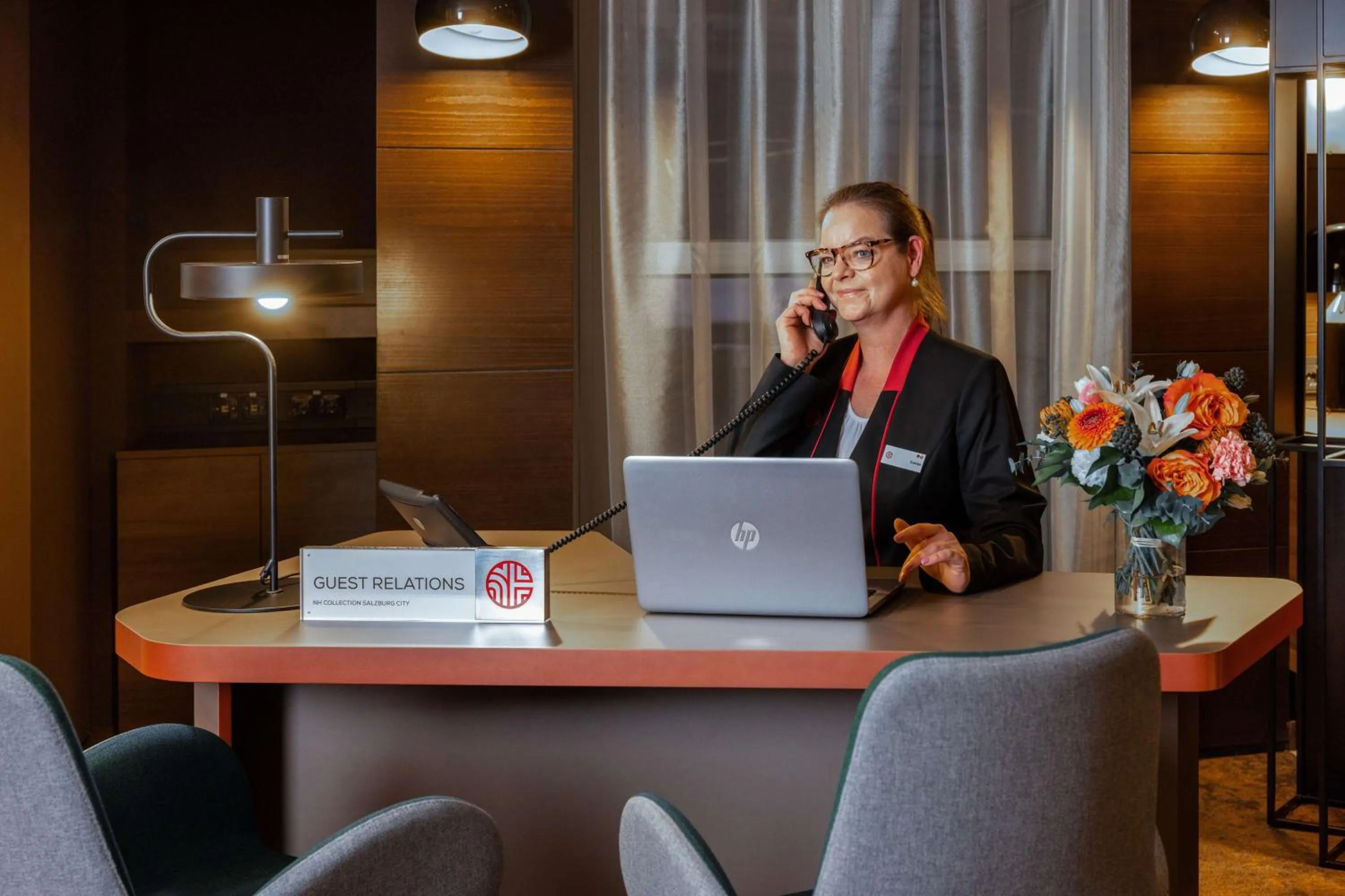 Lobby or reception in NH Collection Salzburg City