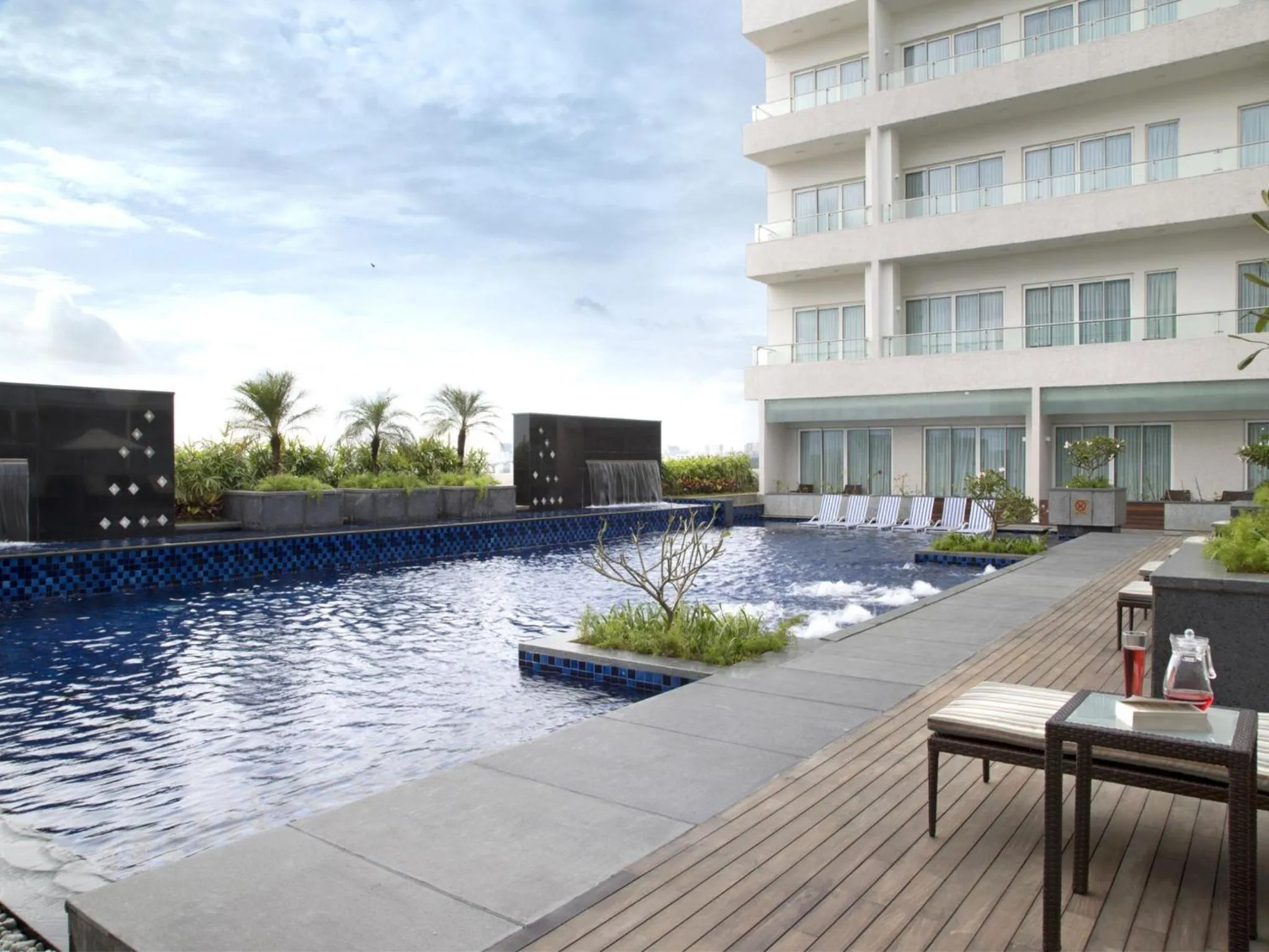 Swimming pool in Oakwood Residence Whitefield Bangalore