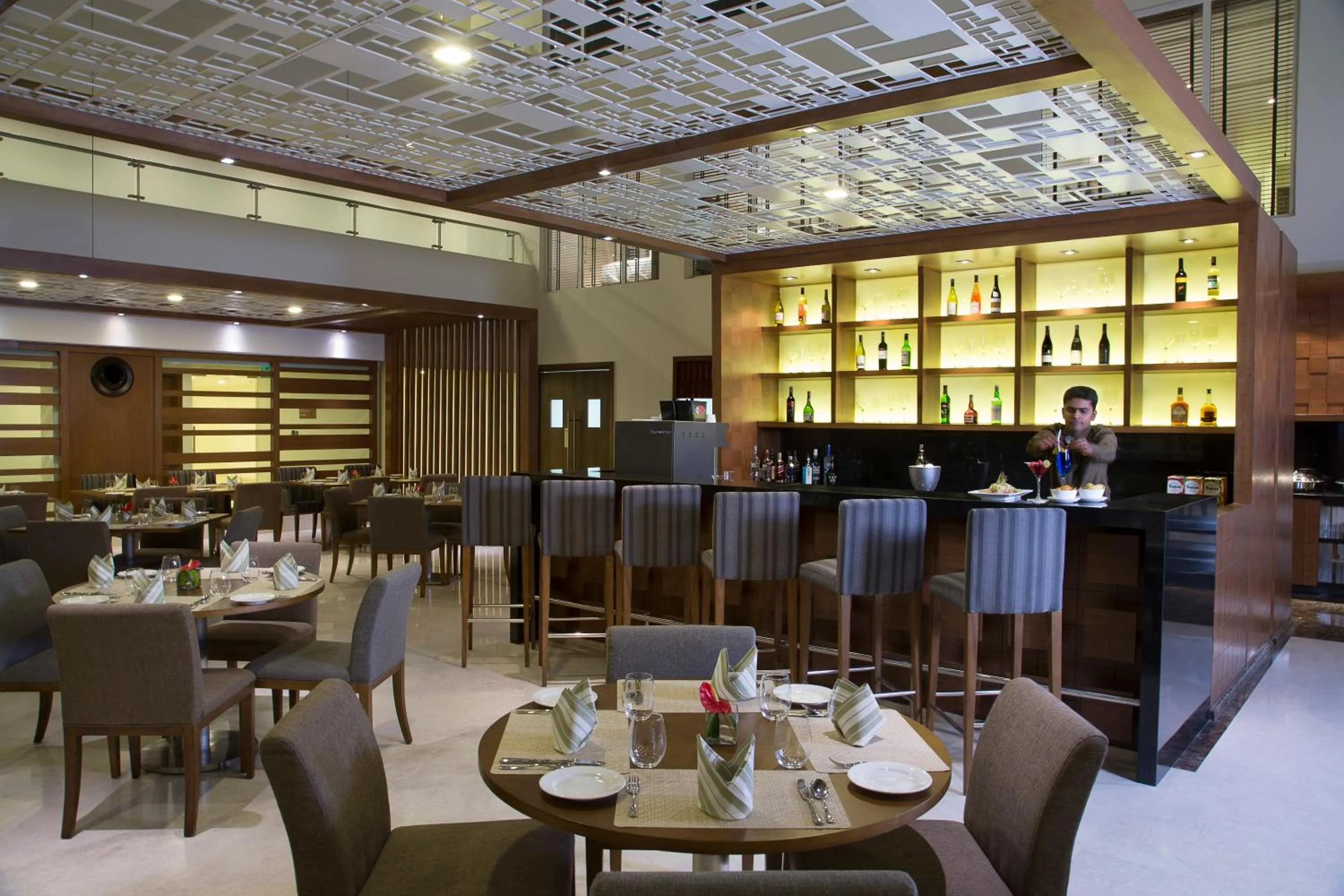 Lounge or bar in Oakwood Residence Whitefield Bangalore