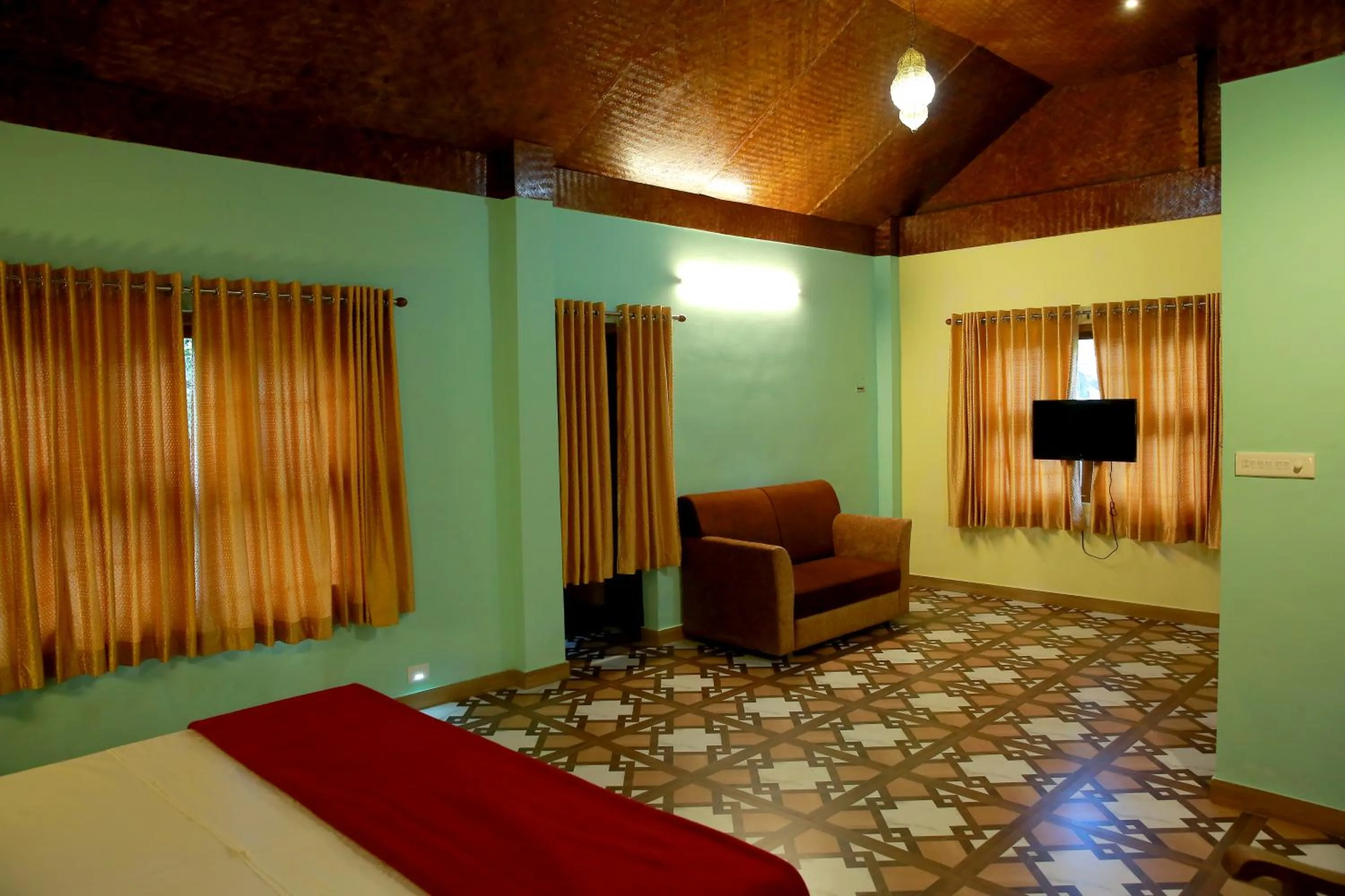 Bedroom, Bed in Snow Hills Nature Resort, Thekkady