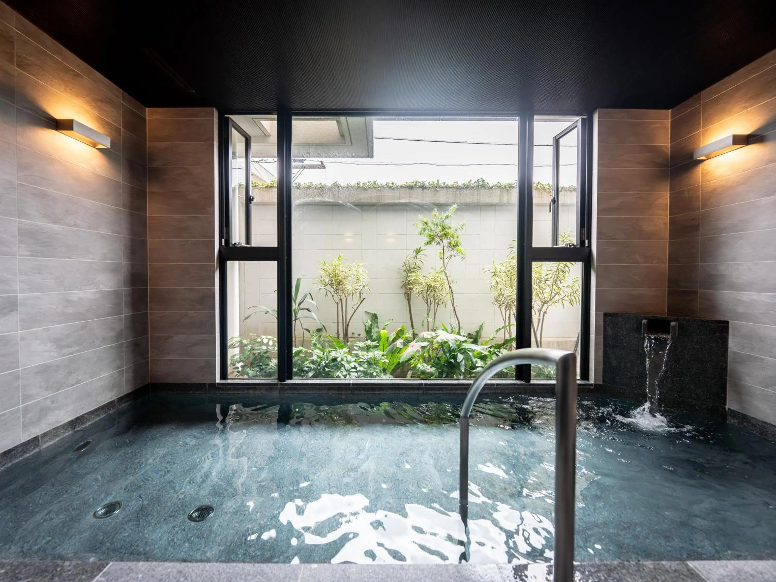 Public Bath in Tabino Hotel lit Miyakojima