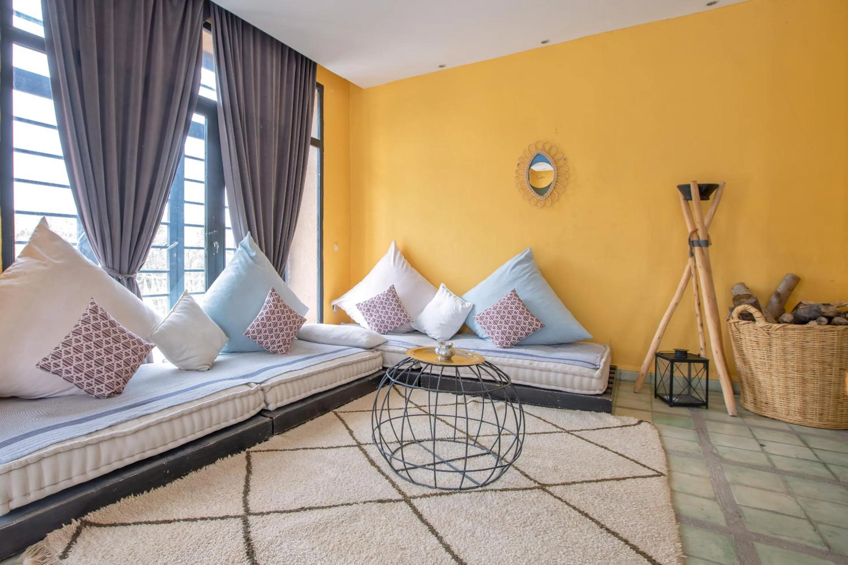 Living room, Bed in La Fattoria Ecolodge