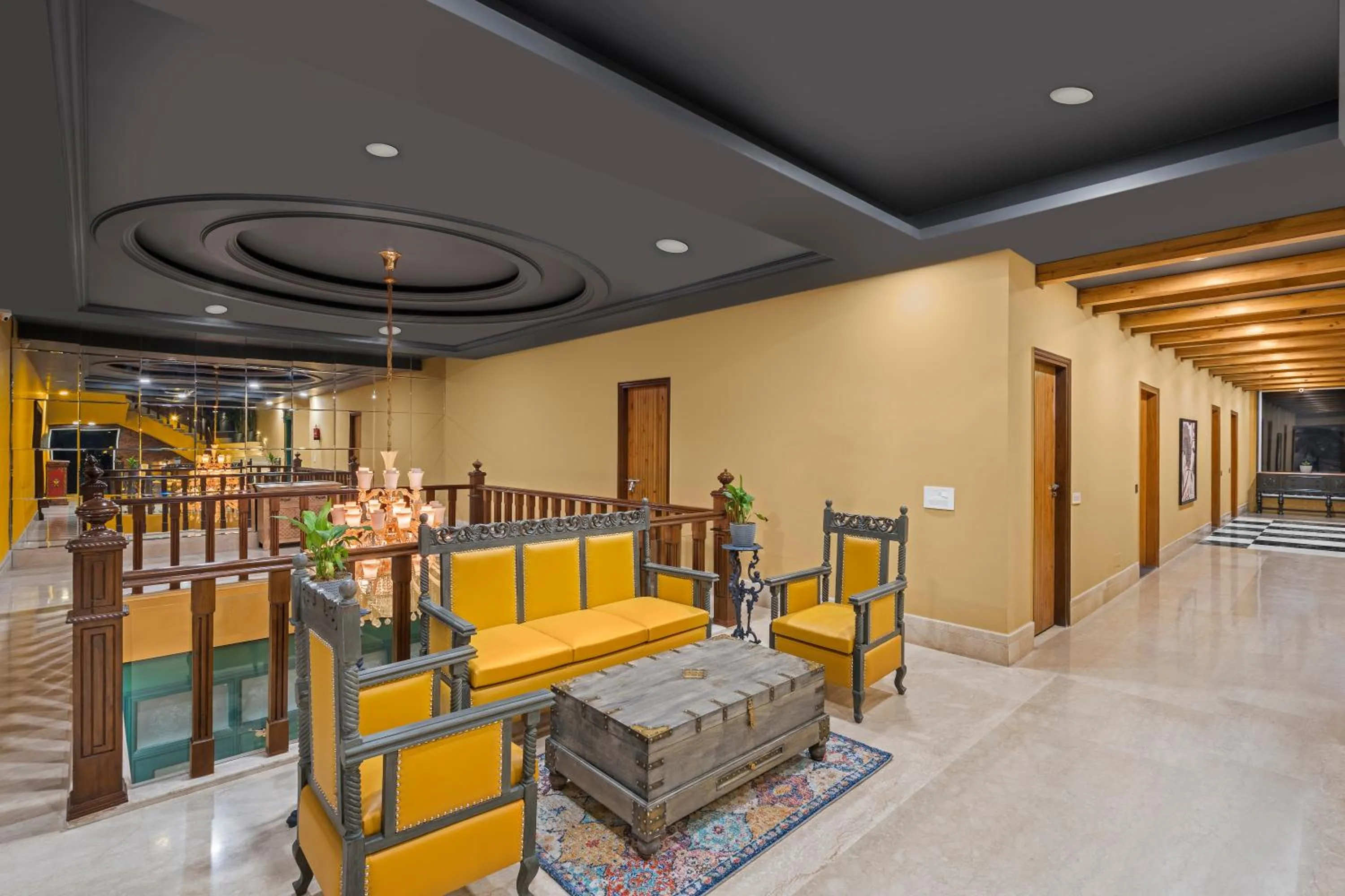 Lobby or reception in The Atman Dharamshala by Leisure Hotels