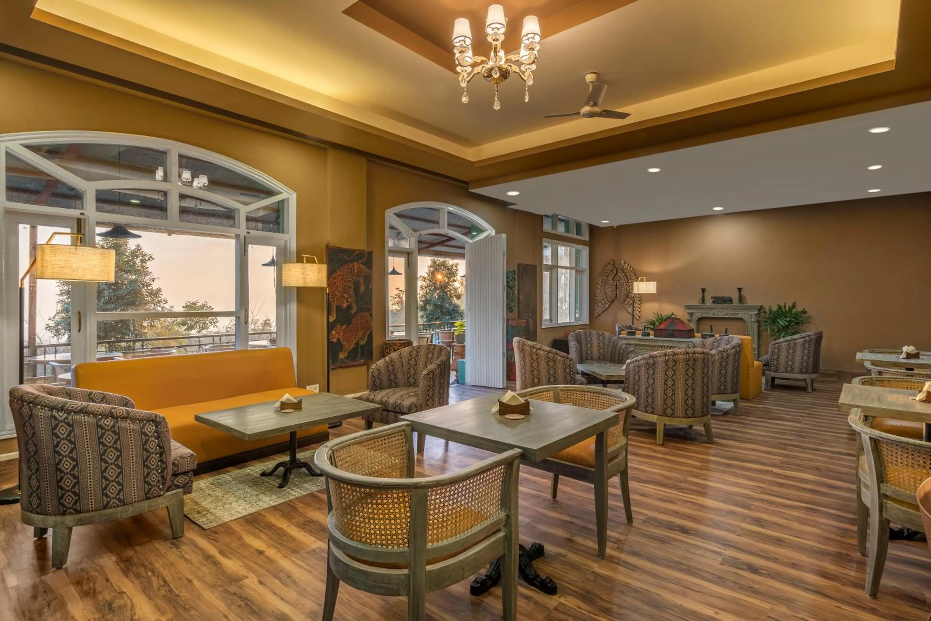 Lounge or bar in The Atman Dharamshala by Leisure Hotels