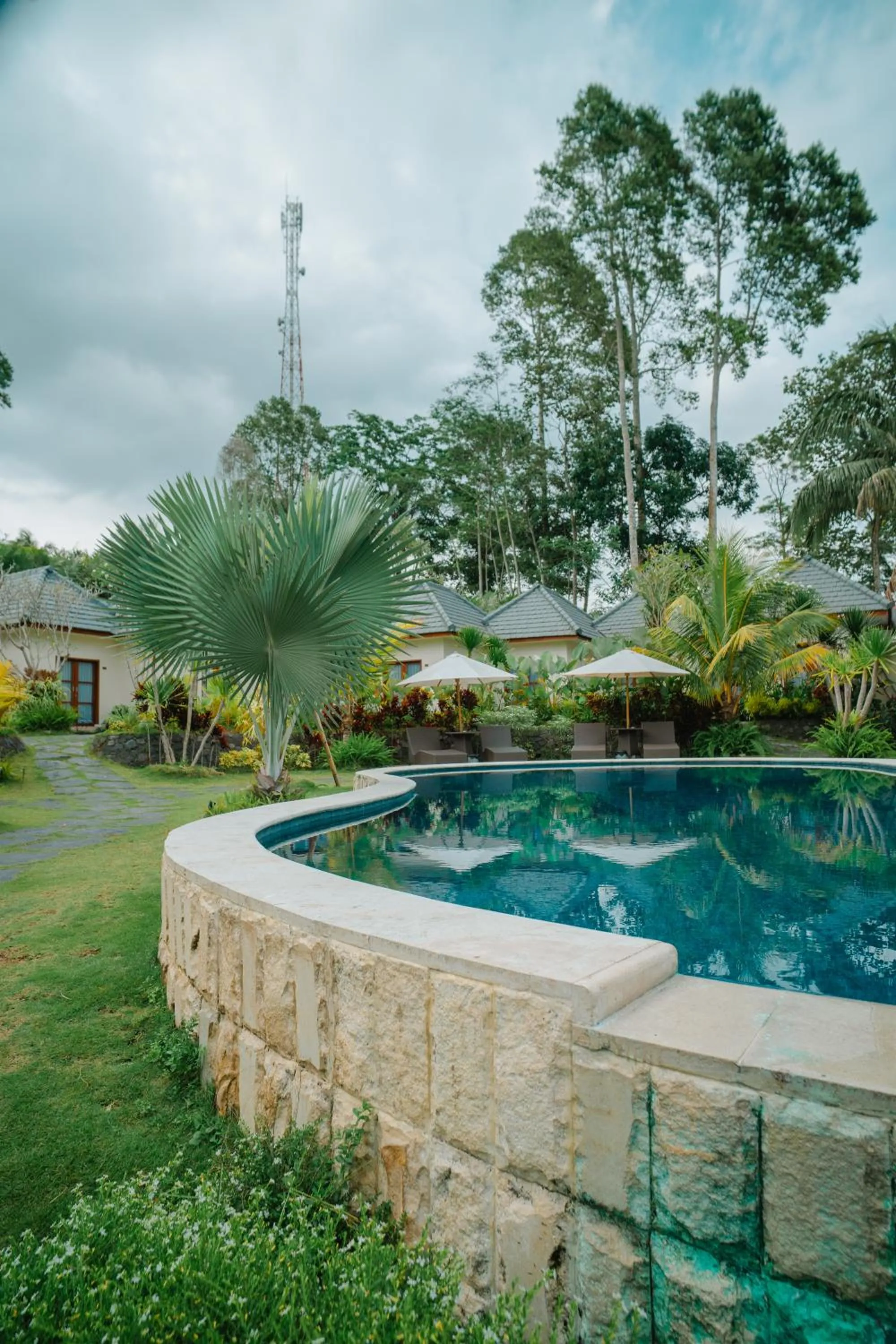Swimming pool in Artha Cottages