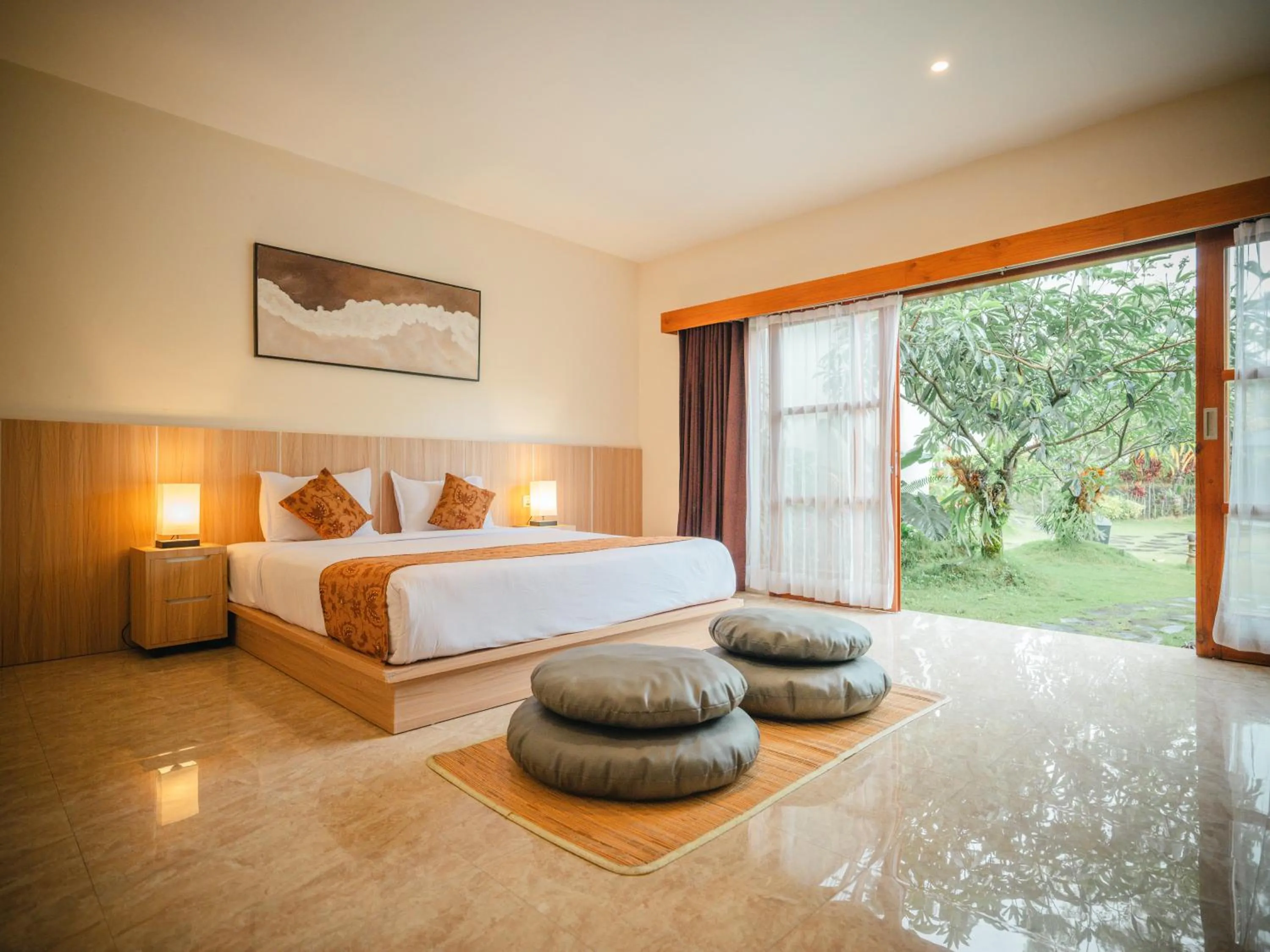 Bed in Artha Cottages