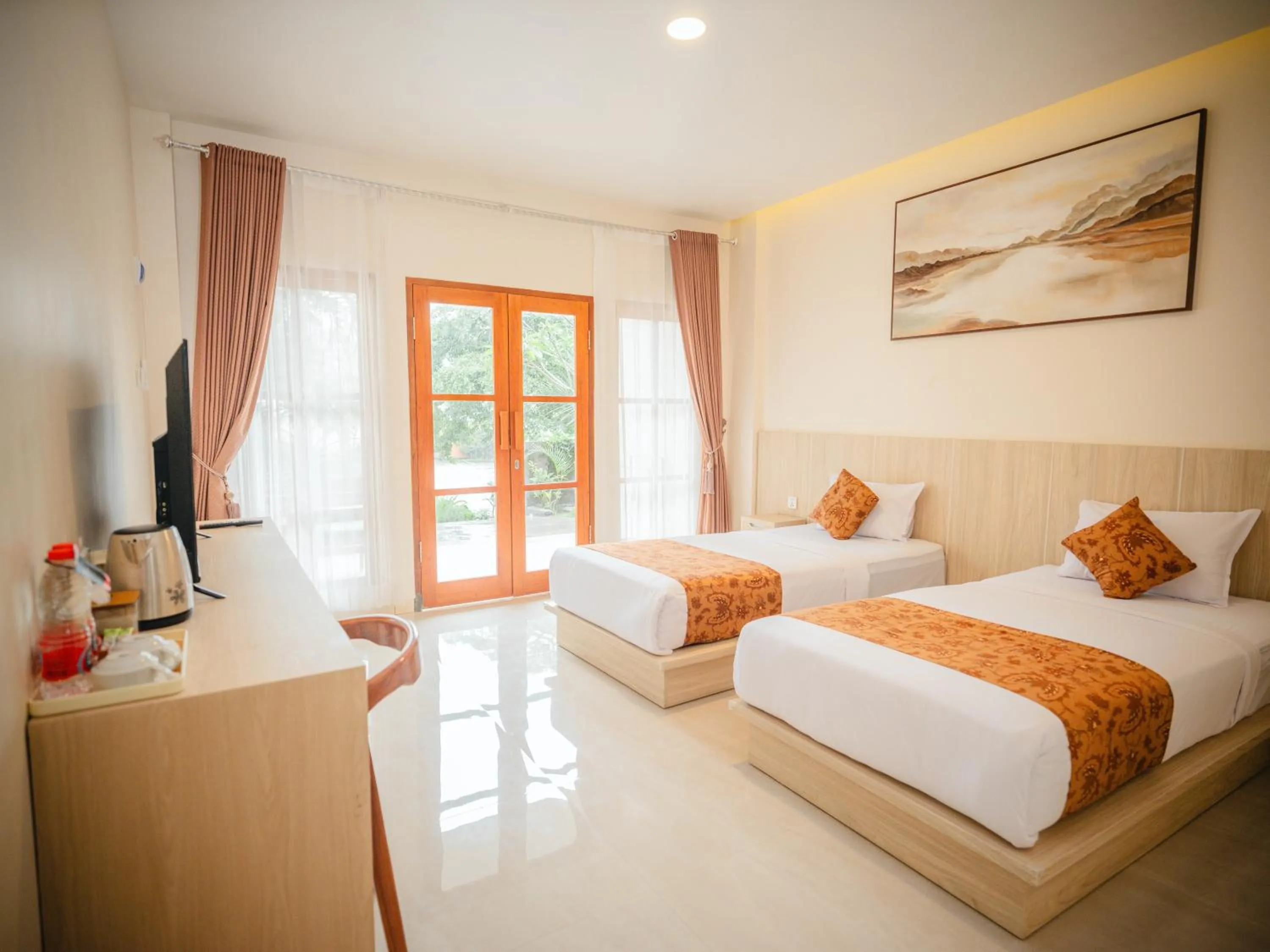 Bed in Artha Cottages