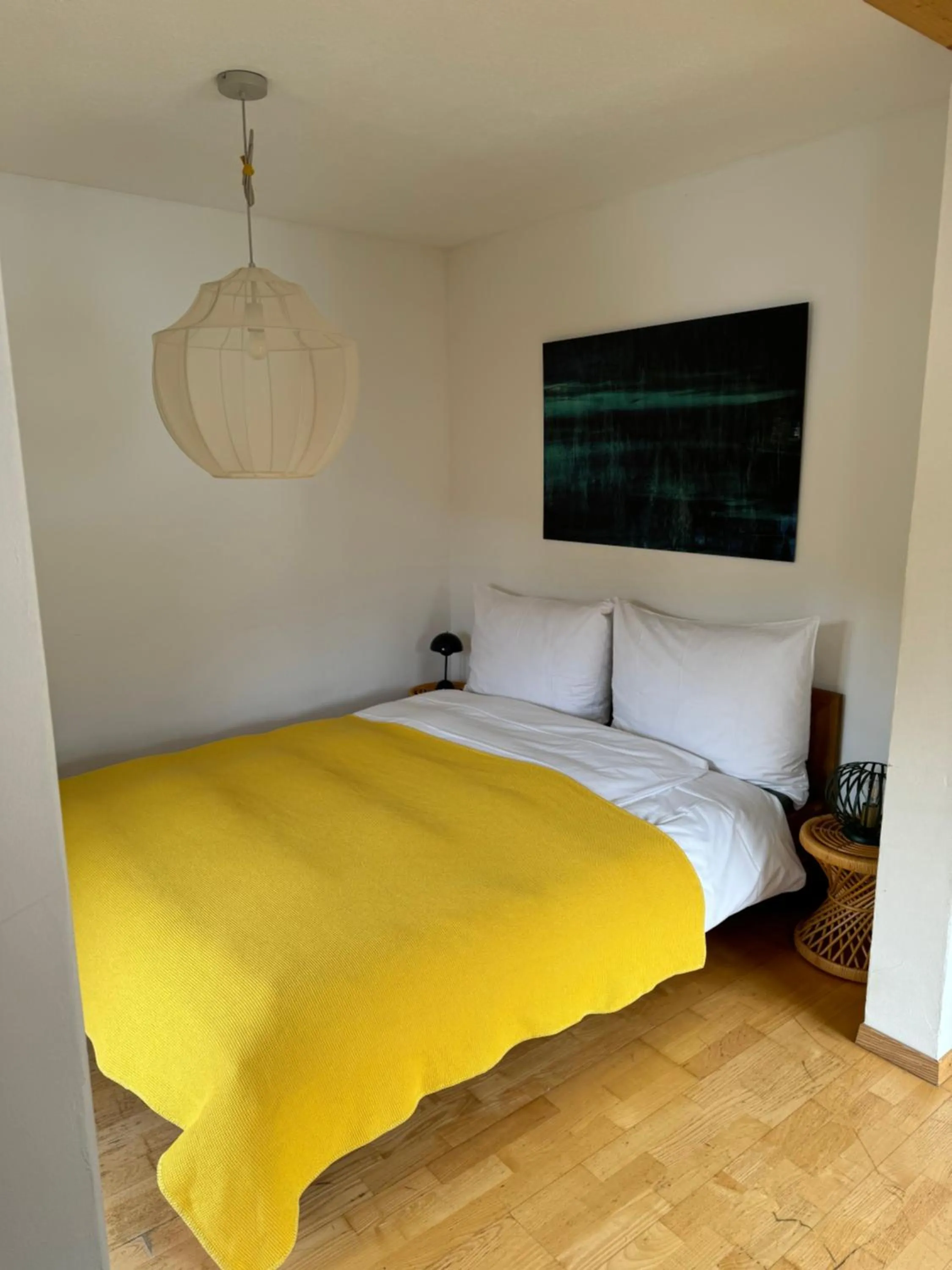 Photo of the whole room, Bed in Waldheim Laax Pension