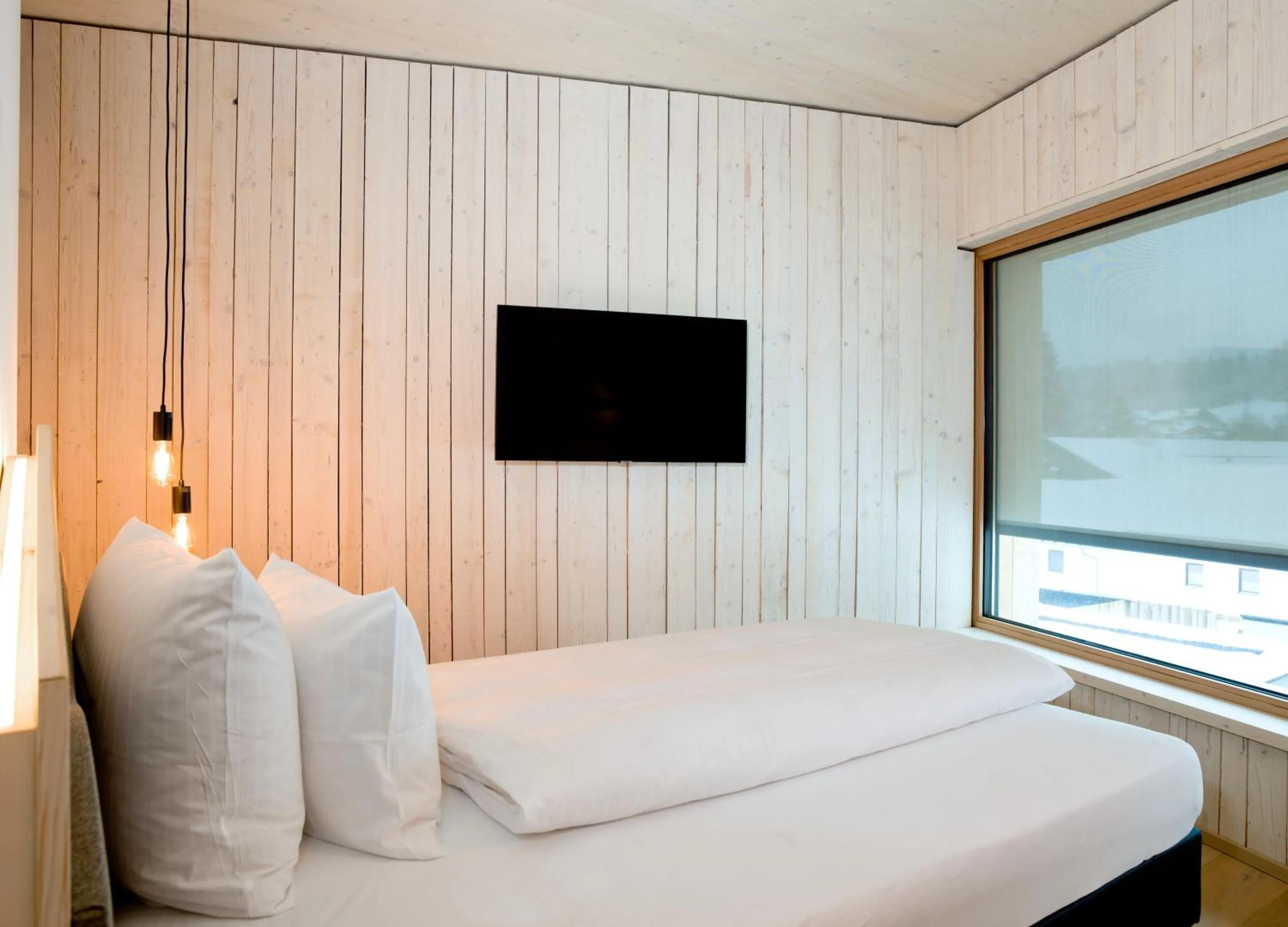 Bedroom, Bed in Euler Neuschönau - Naturhotel & Chalets