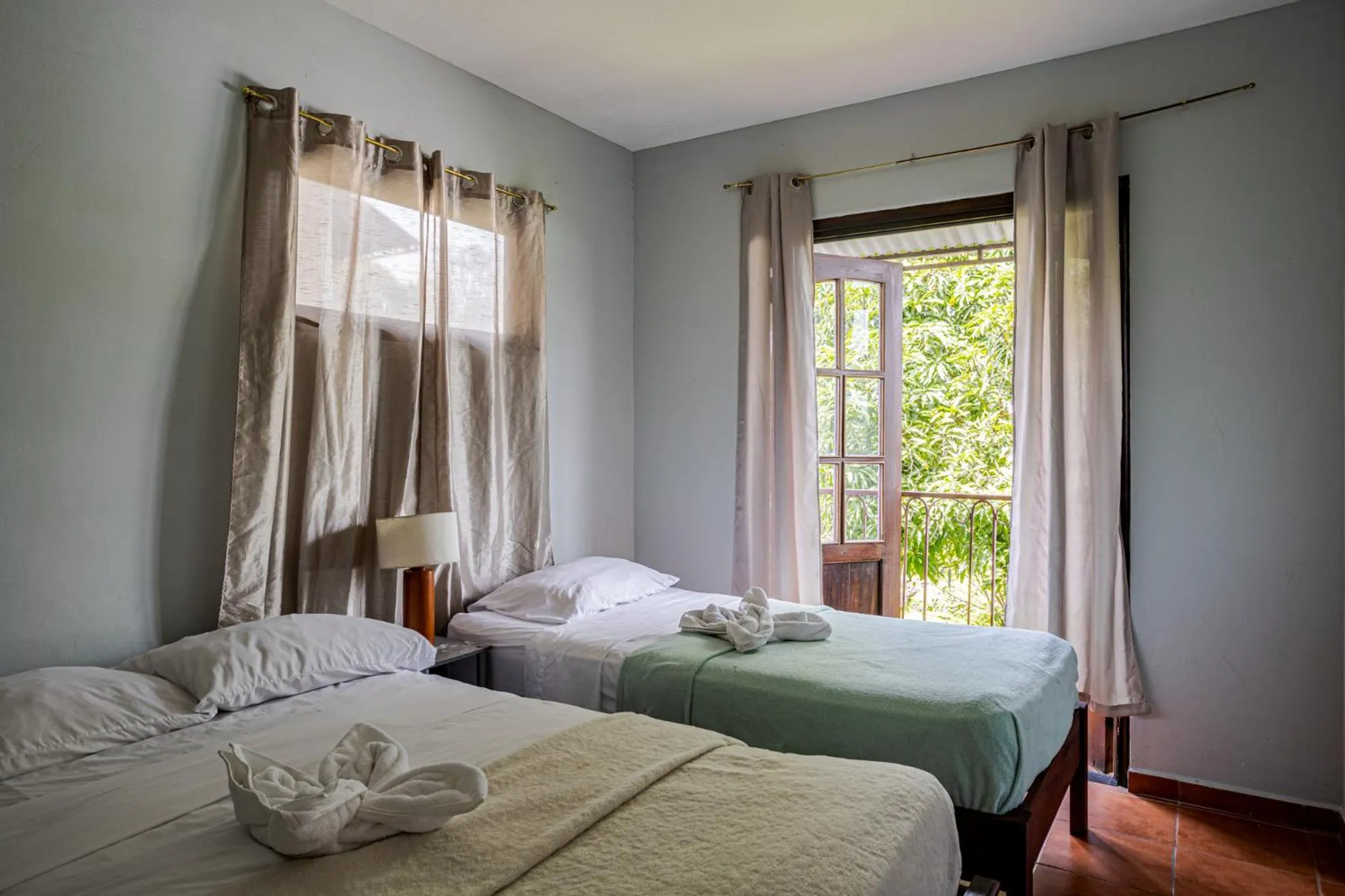 Bed in Cabañas San Miguel