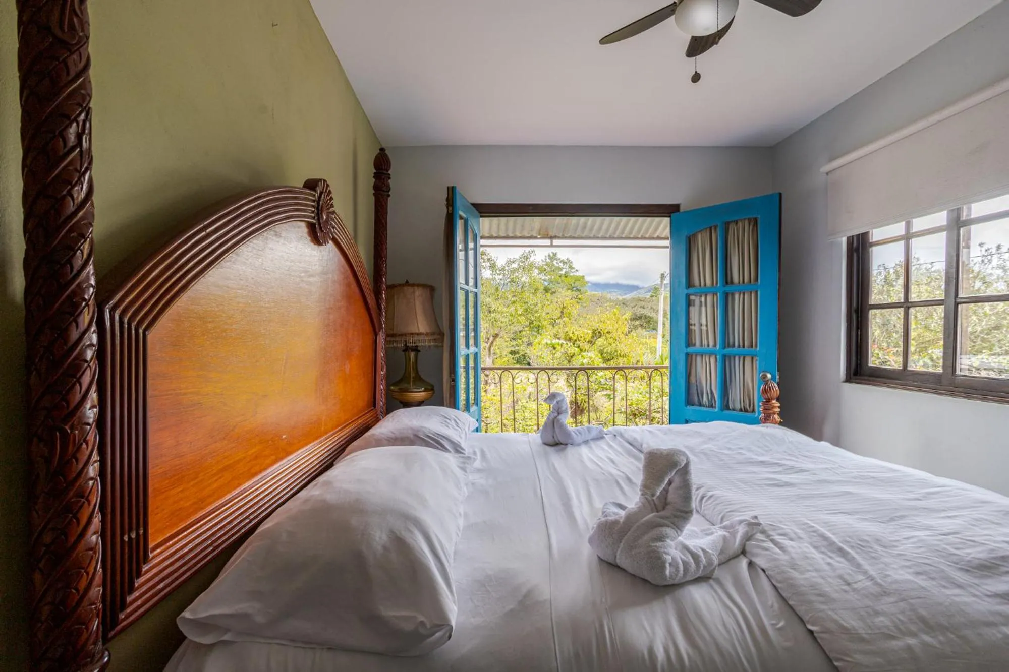 Bed in Cabañas San Miguel