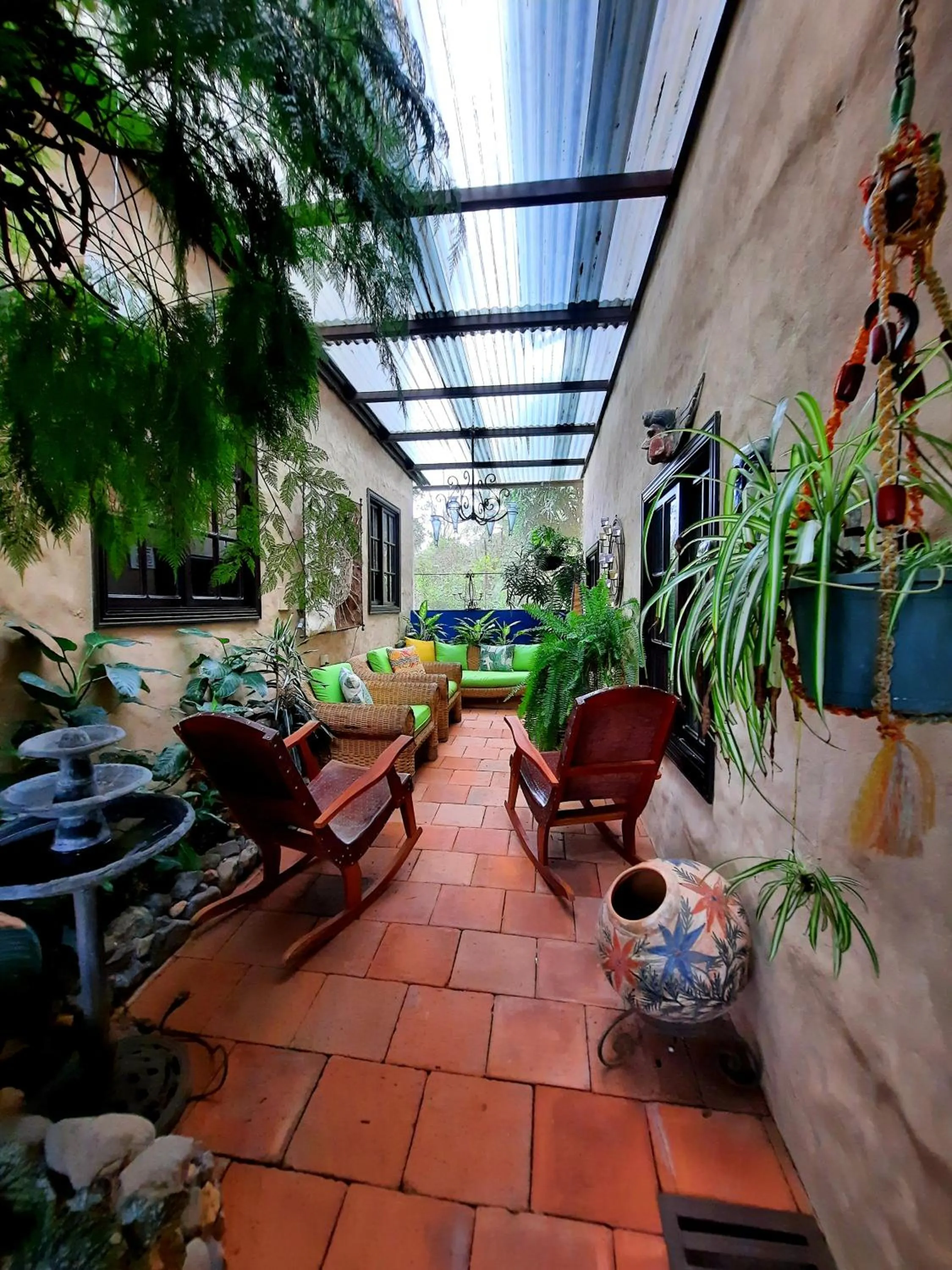 Balcony/Terrace in Cabañas San Miguel