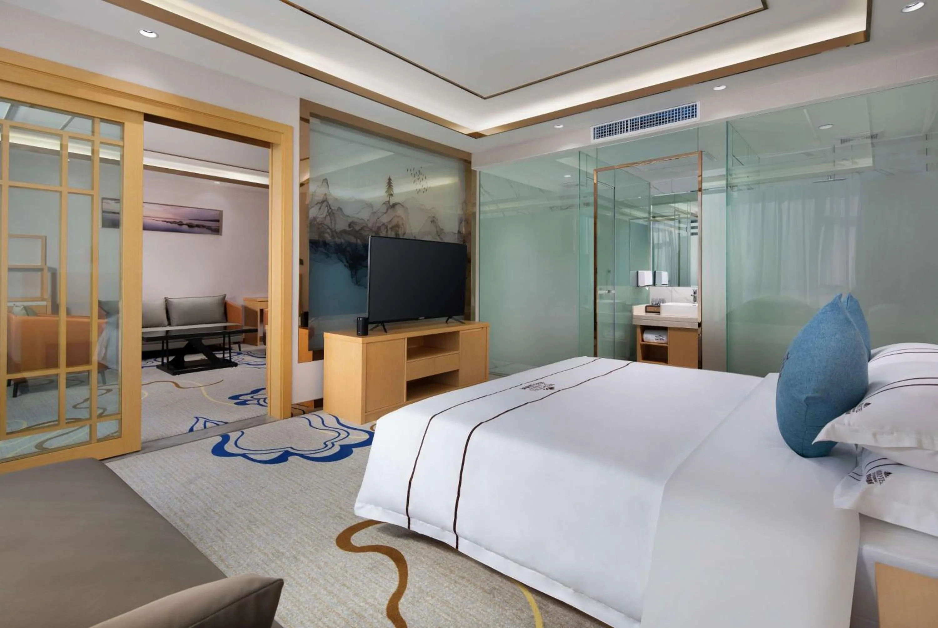 Photo of the whole room in Microtel by Wyndham Lijiang