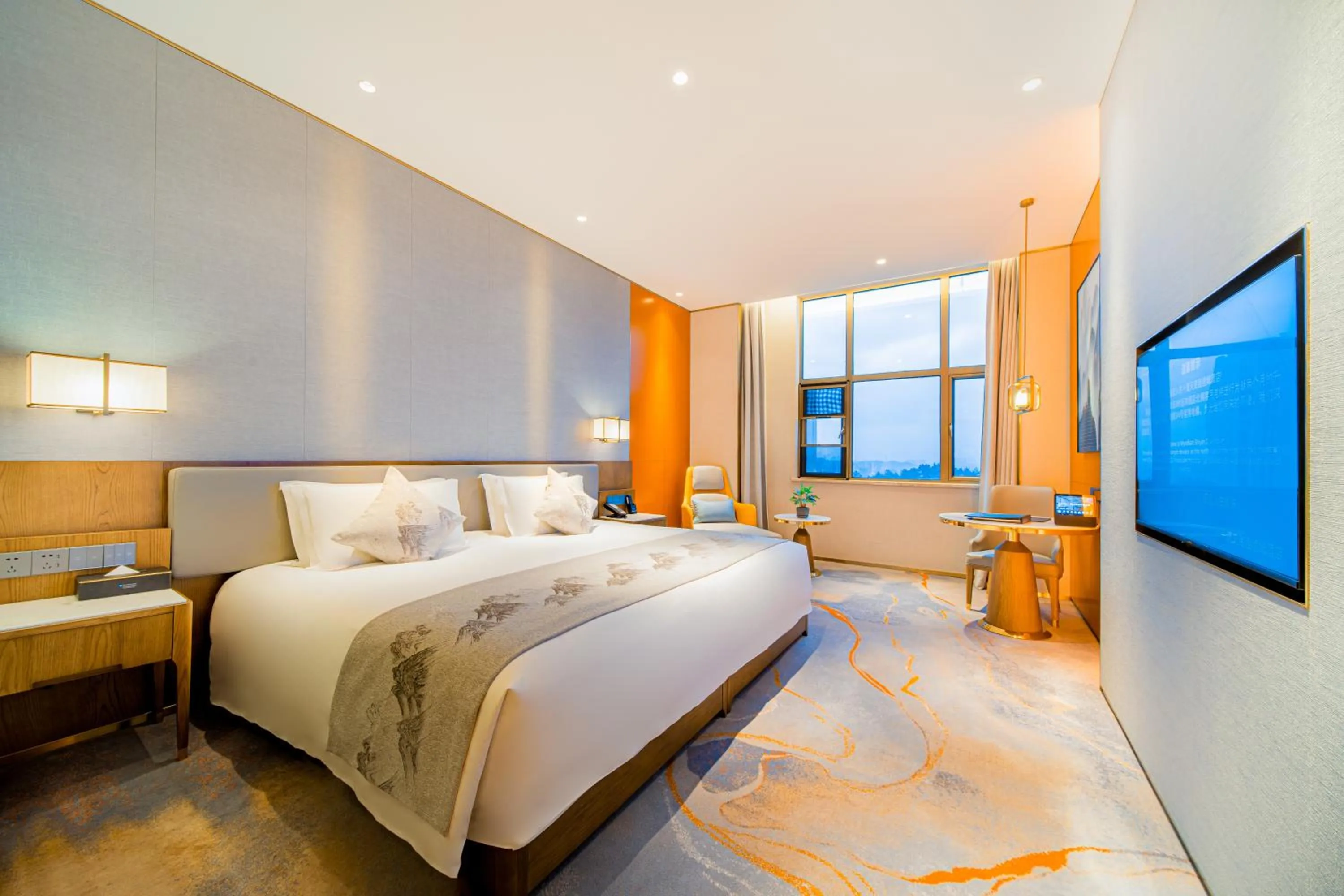 Photo of the whole room in Wyndham Shiyan Downtown