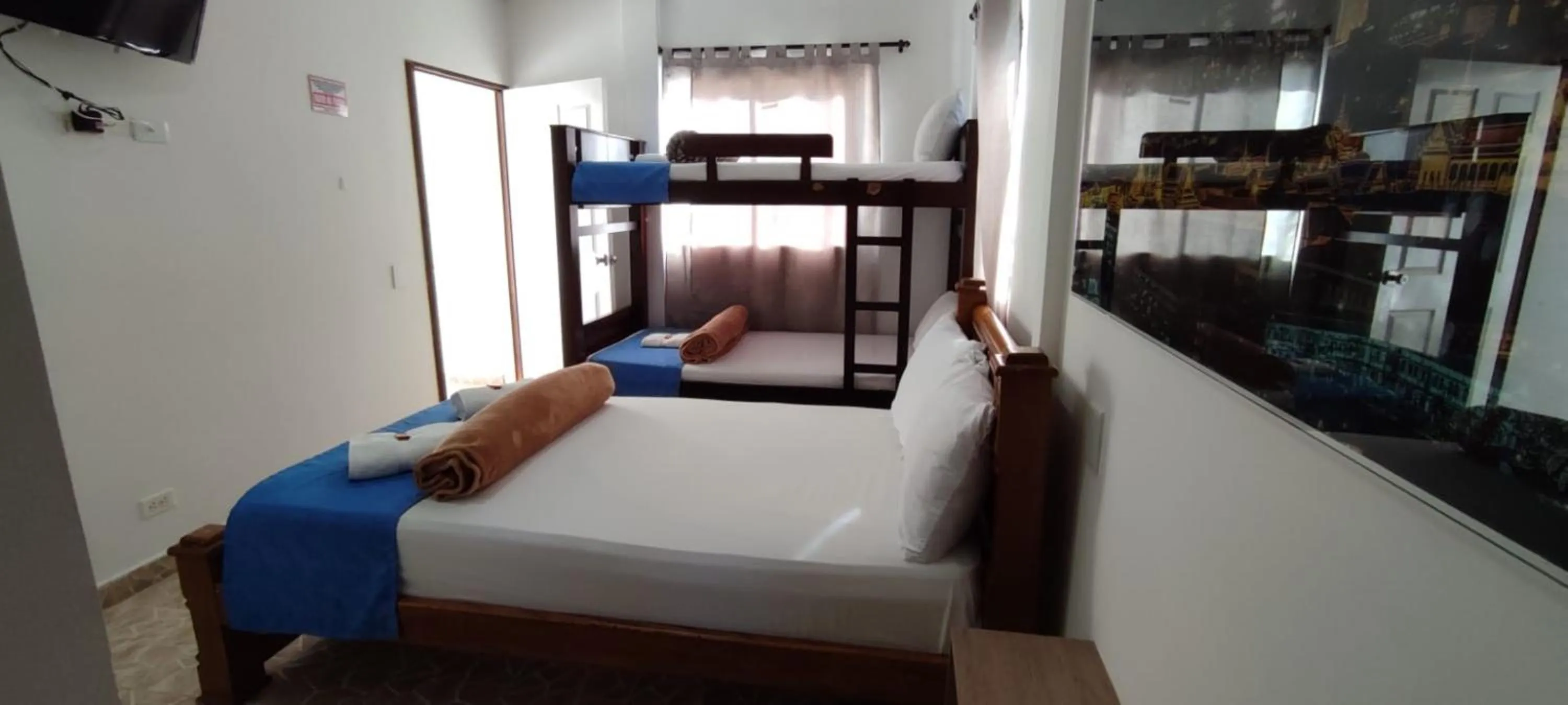 Bed in Finca Hotel Zona Franca