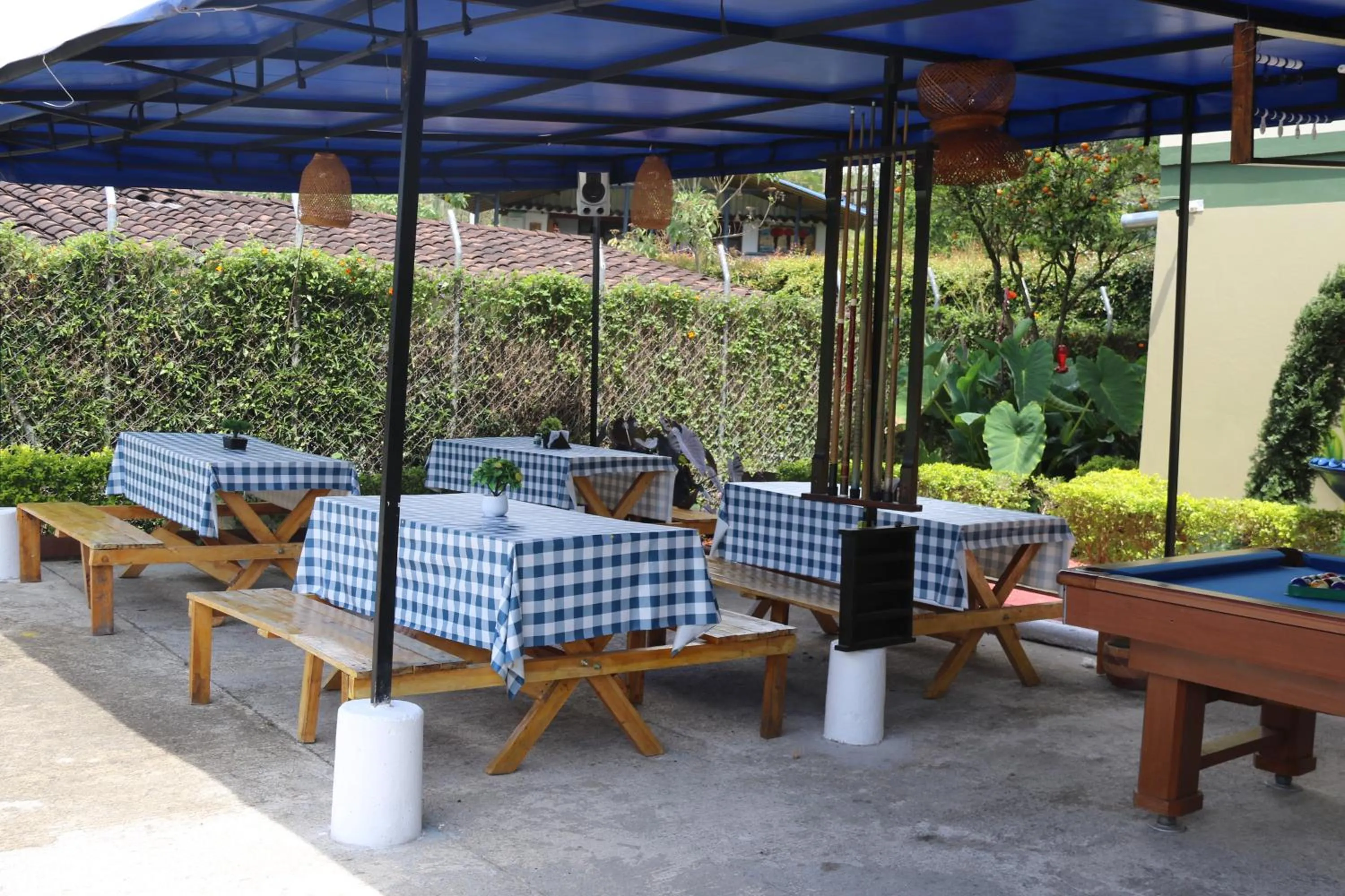 Garden view in Finca Hotel Zona Franca