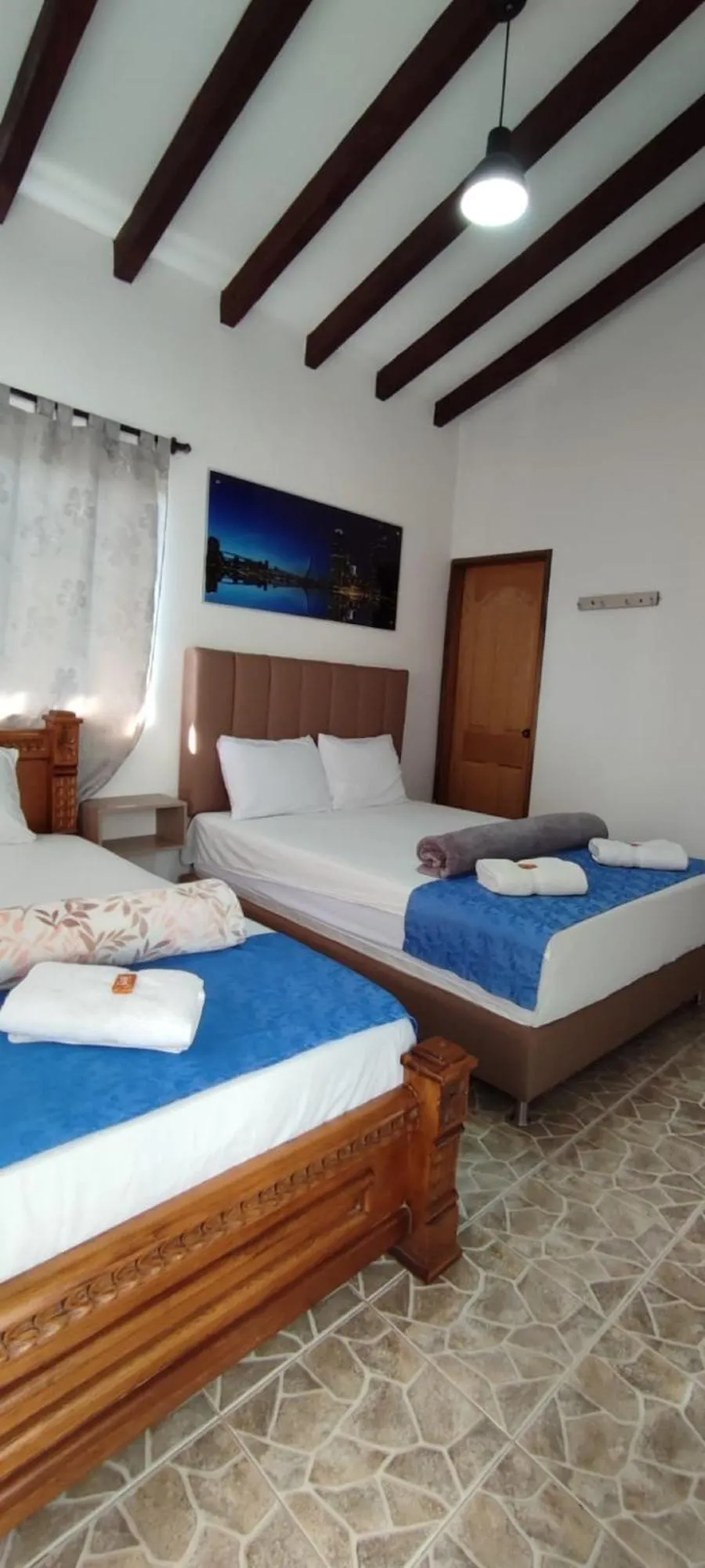 Bed in Finca Hotel Zona Franca