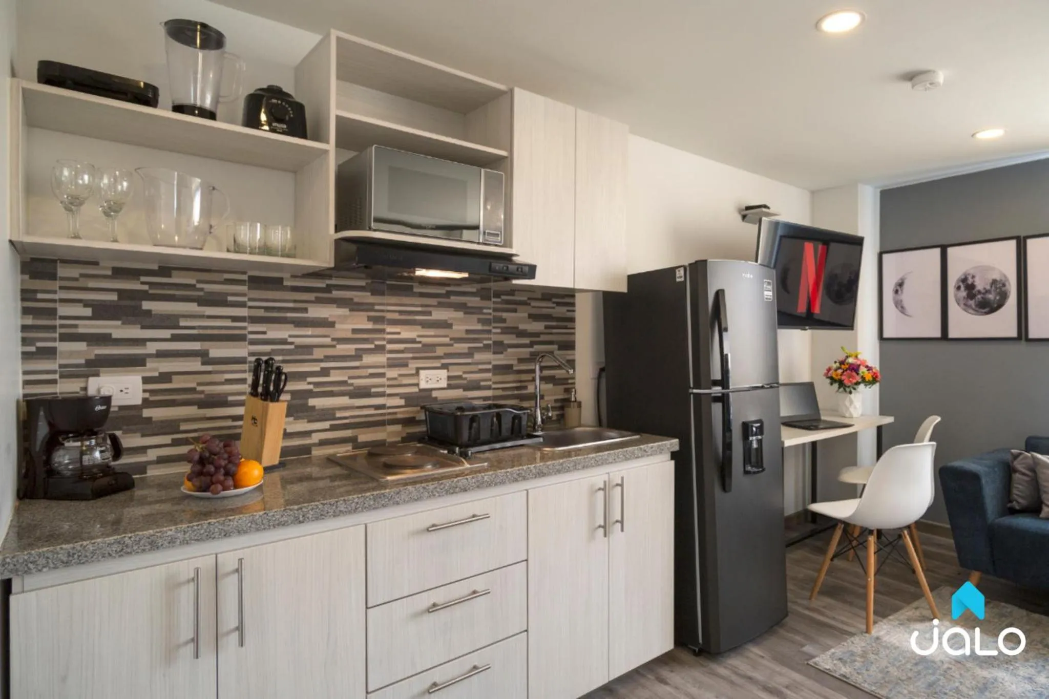 Kitchen or kitchenette in Torre Acqua Lofts - Downtown Bogota By Jalo