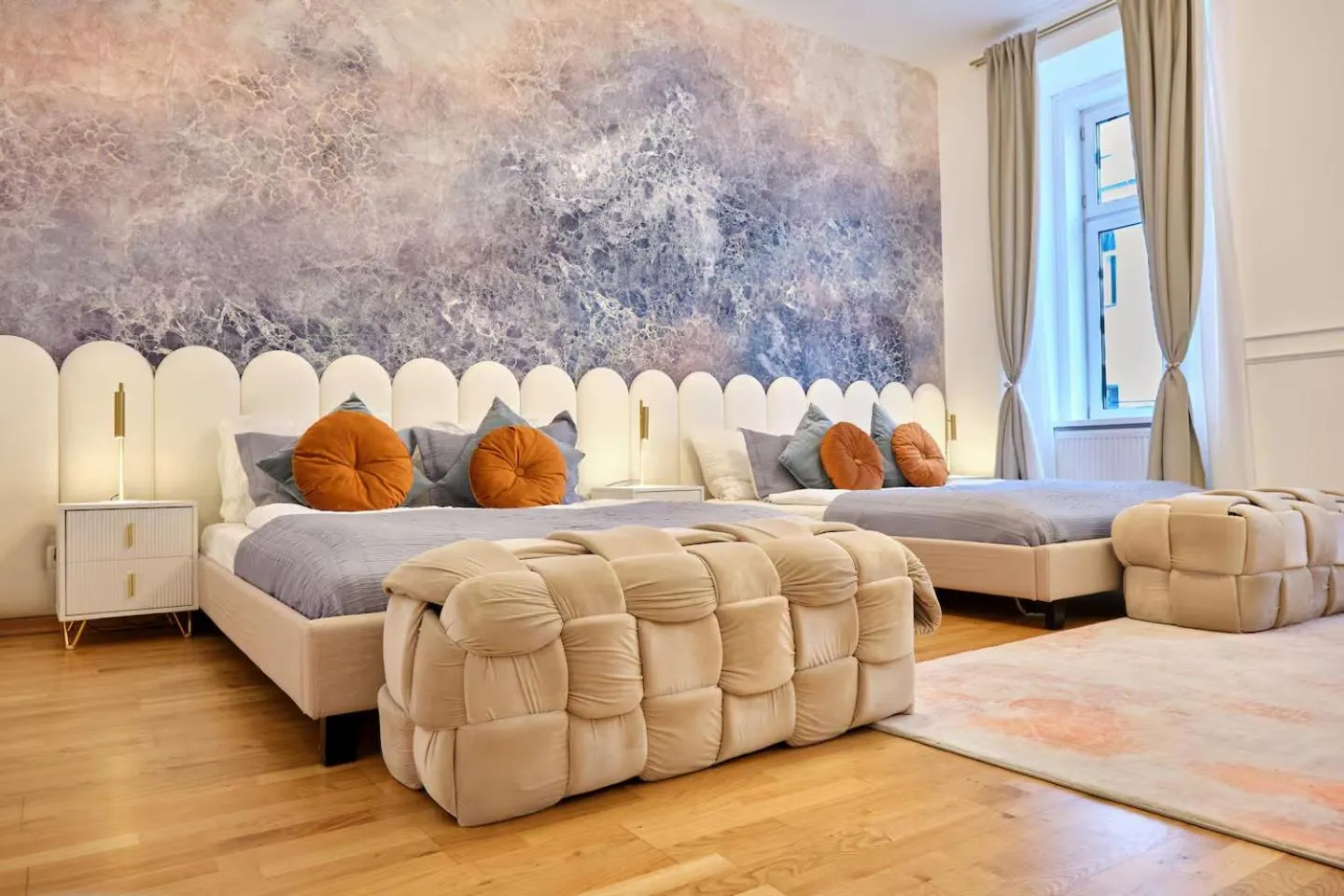 Bed in Art Hotel Vienna