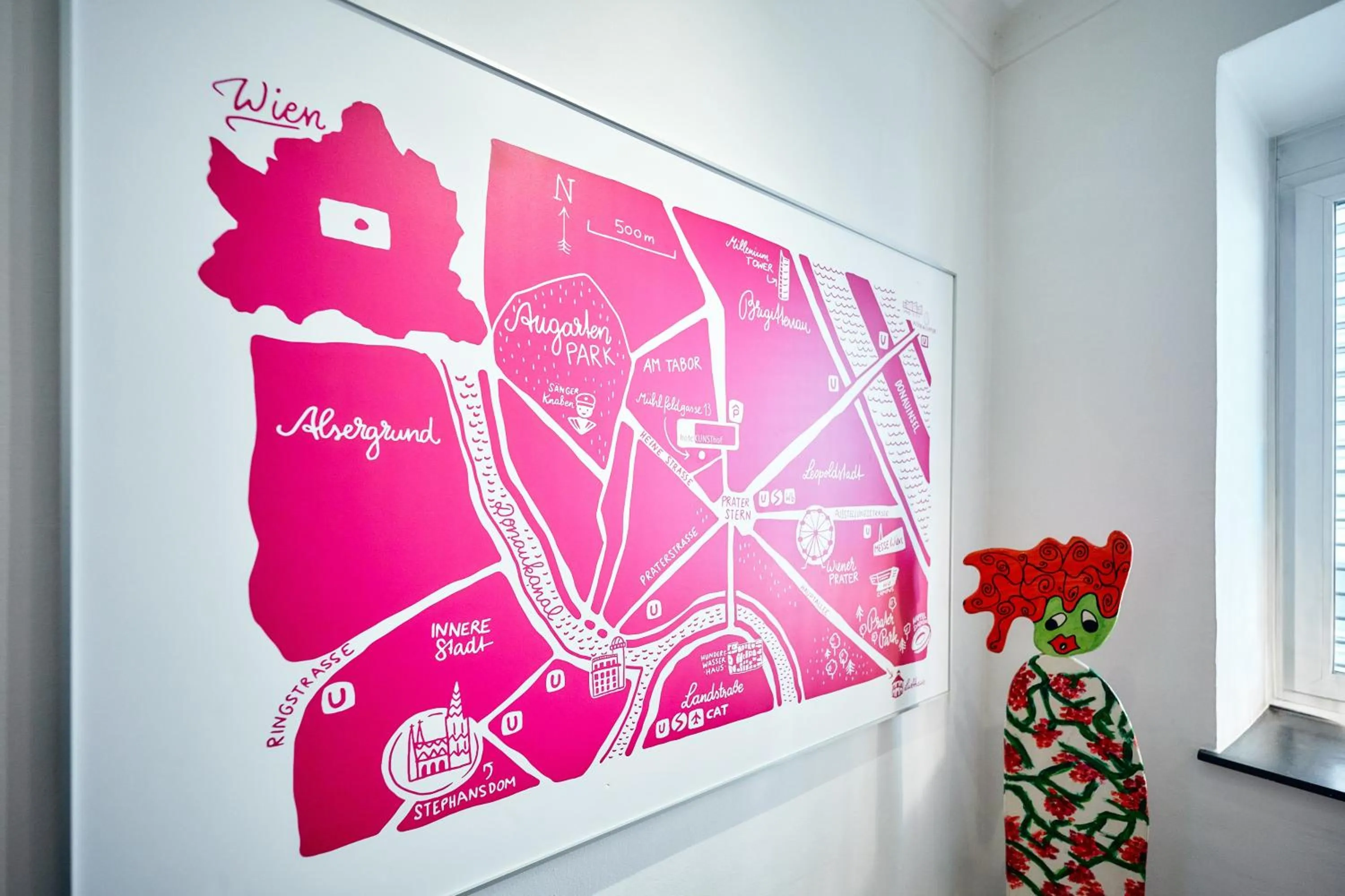 Decorative detail in Hotel Kunsthof