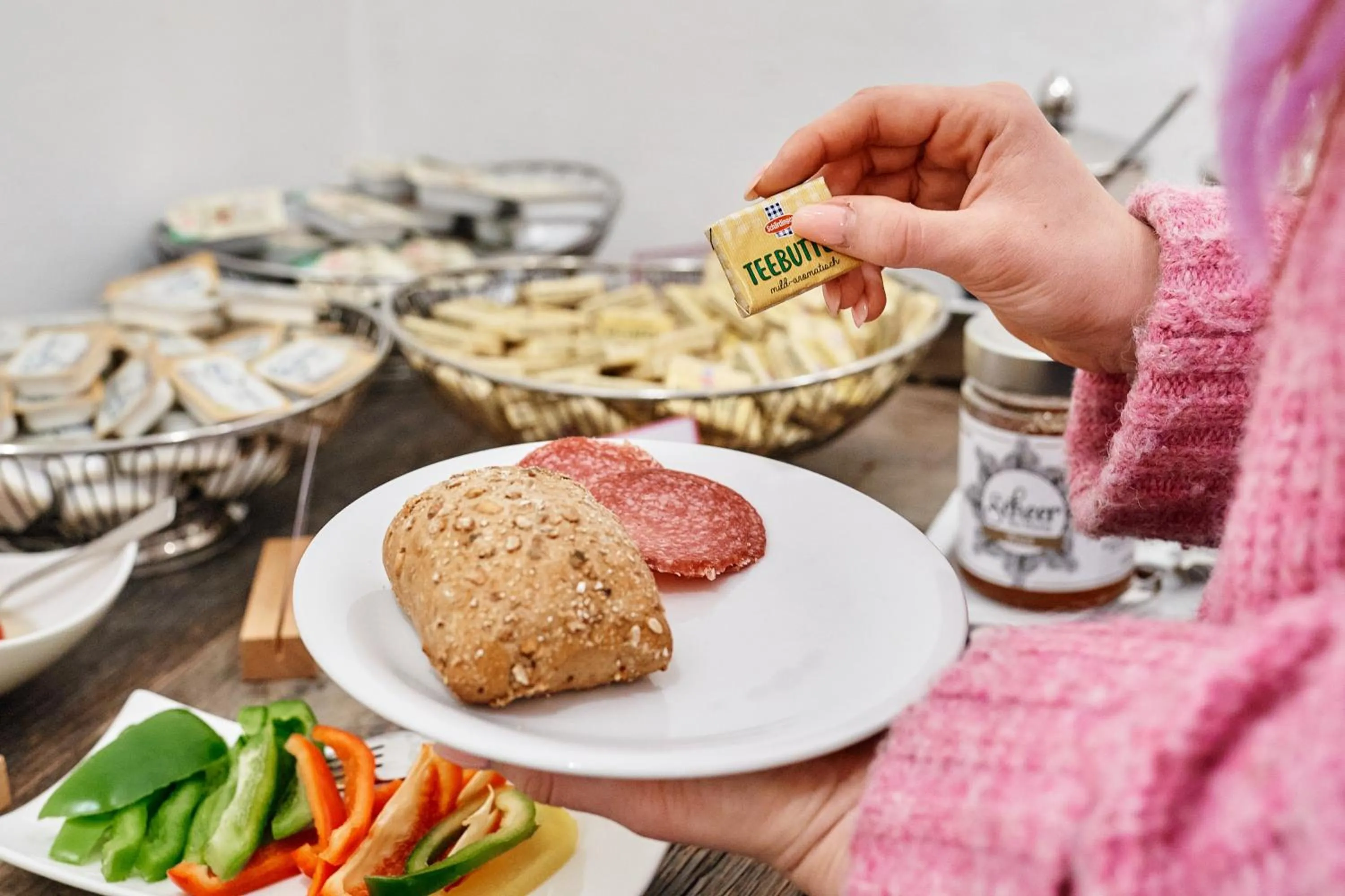 Buffet breakfast in Hotel Kunsthof