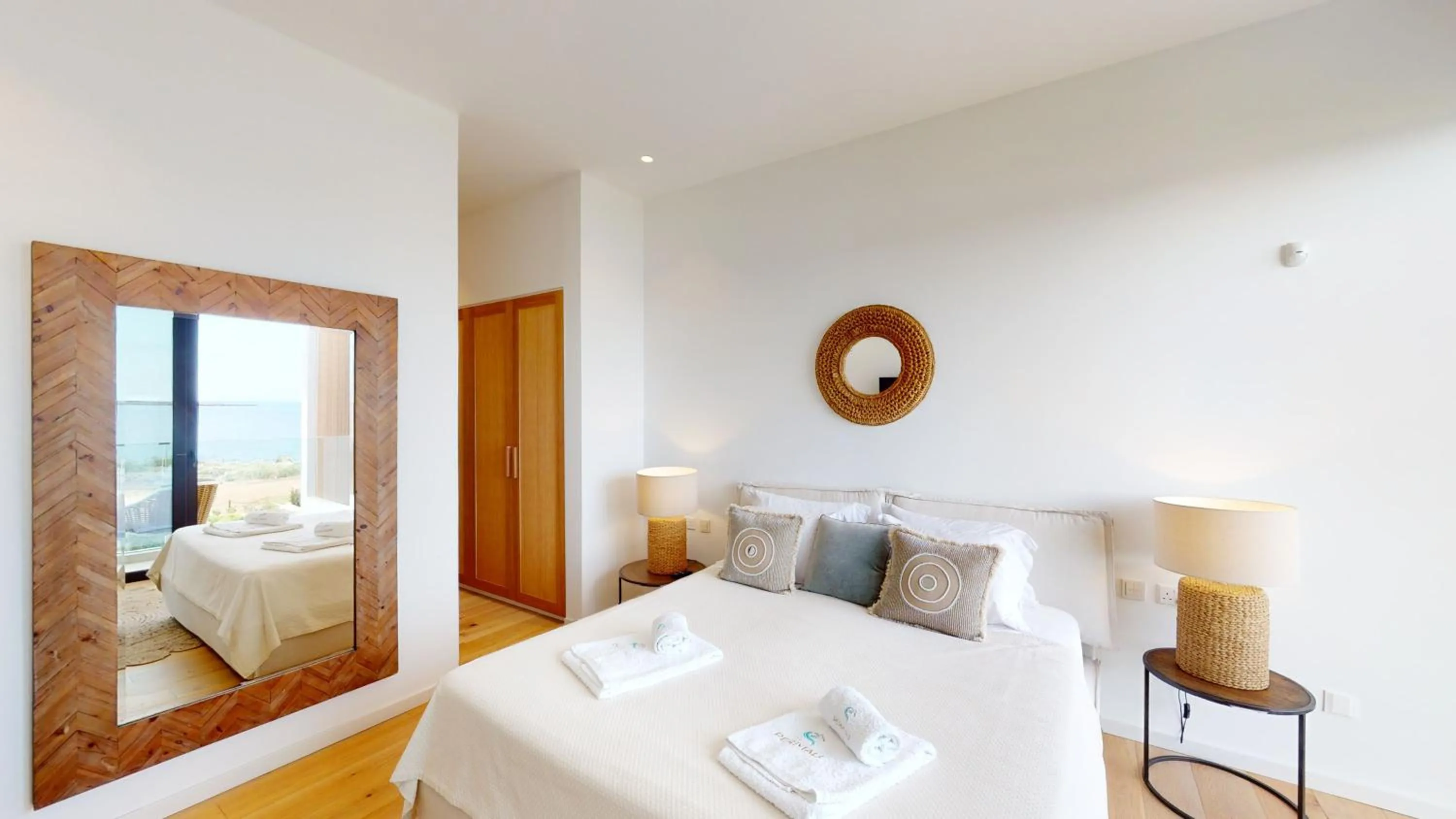 Bedroom, Bed in Periyiali Konnos Villas Beach Resort