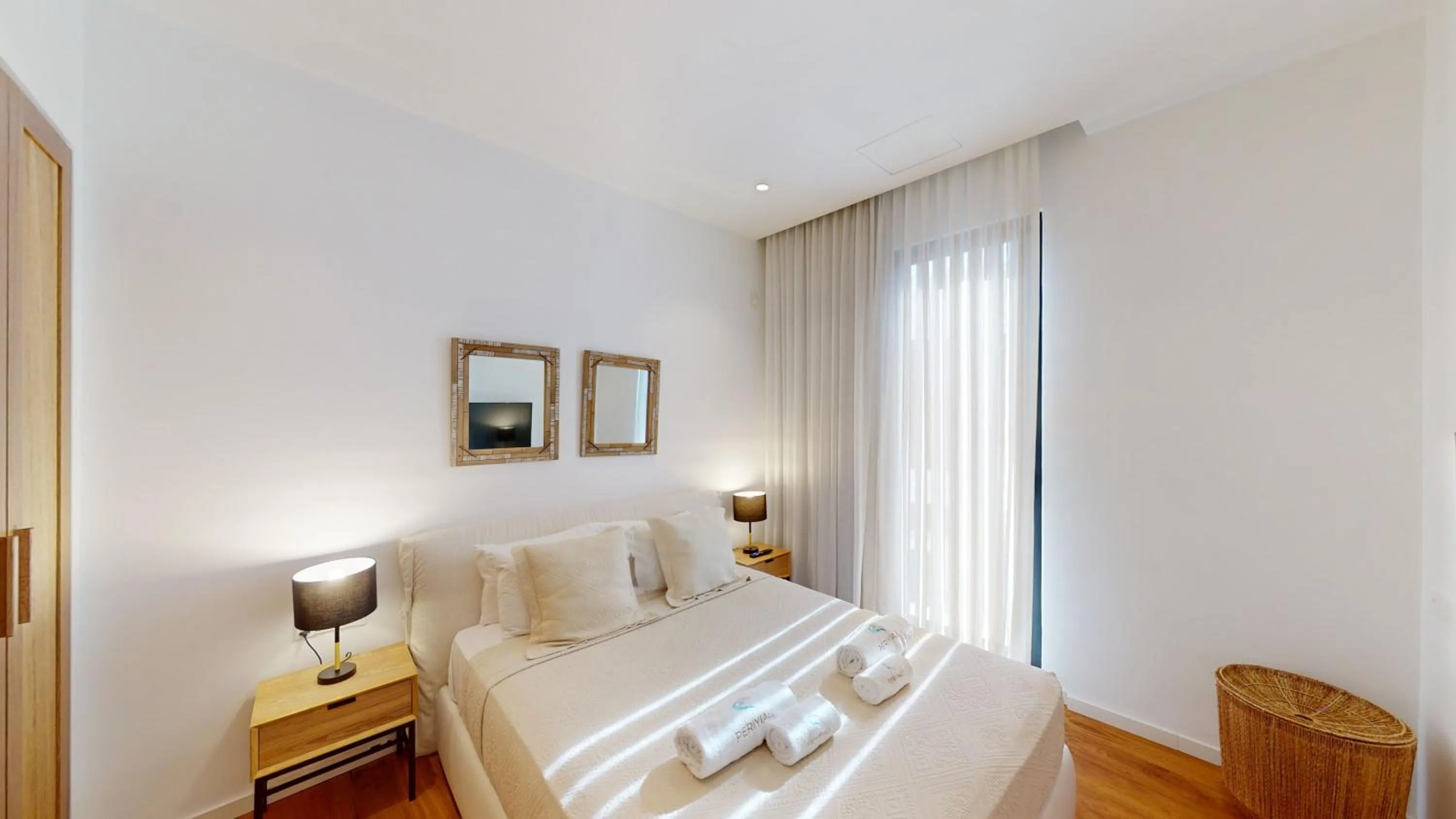 Bedroom, Bed in Periyiali Konnos Villas Beach Resort