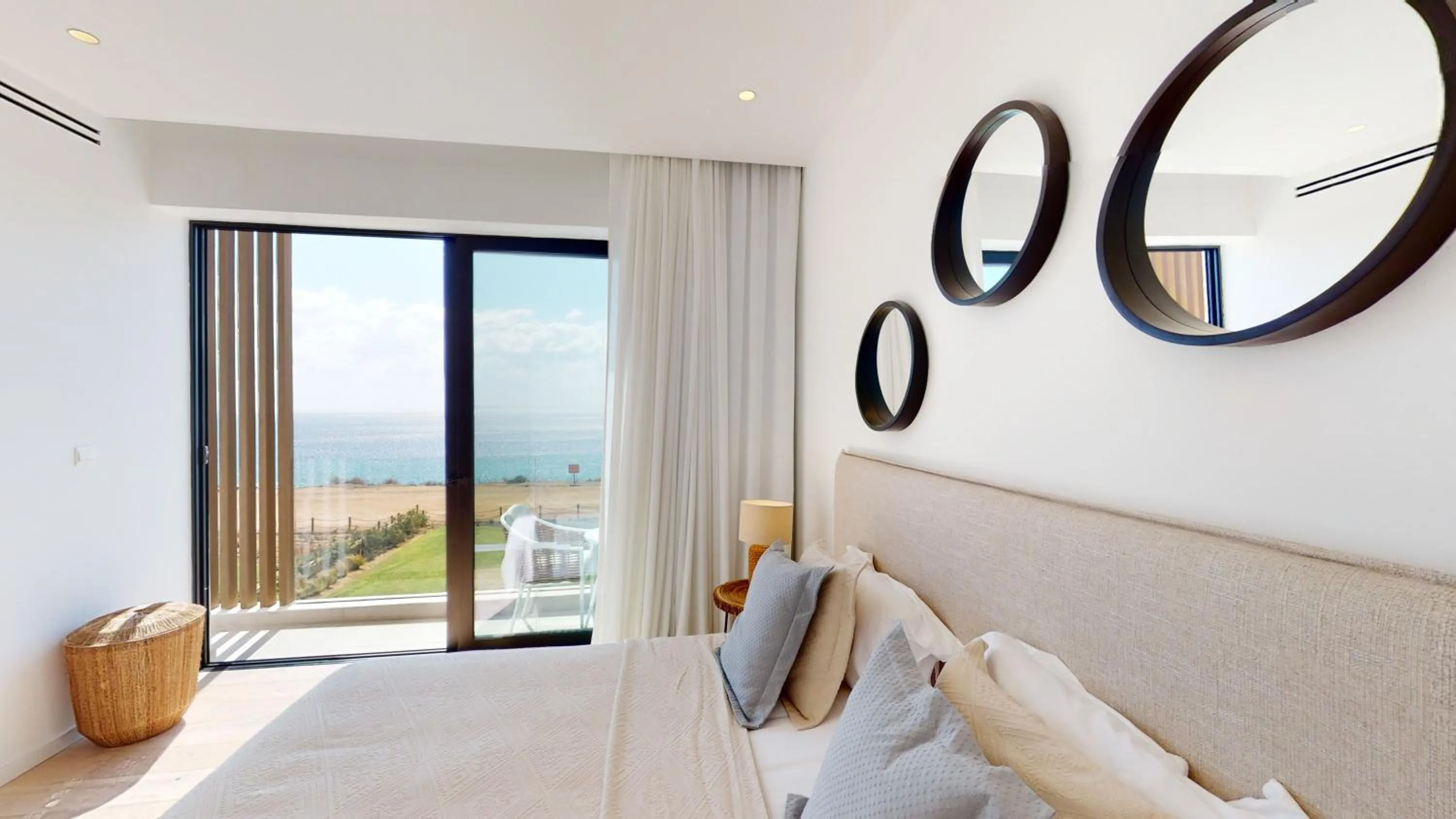 Bedroom, Bed in Periyiali Konnos Villas Beach Resort