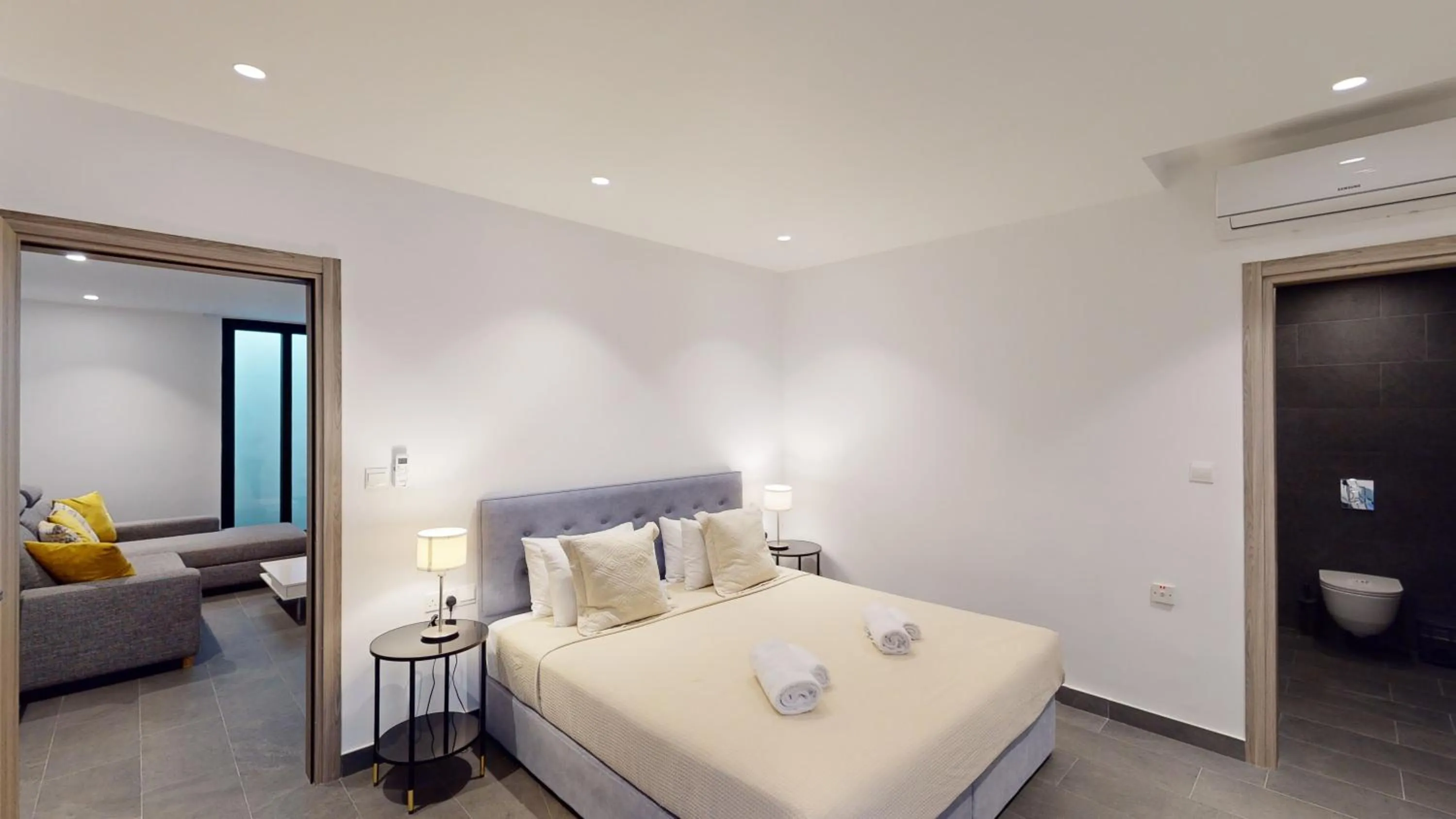 Bedroom, Bed in Periyiali Konnos Villas Beach Resort