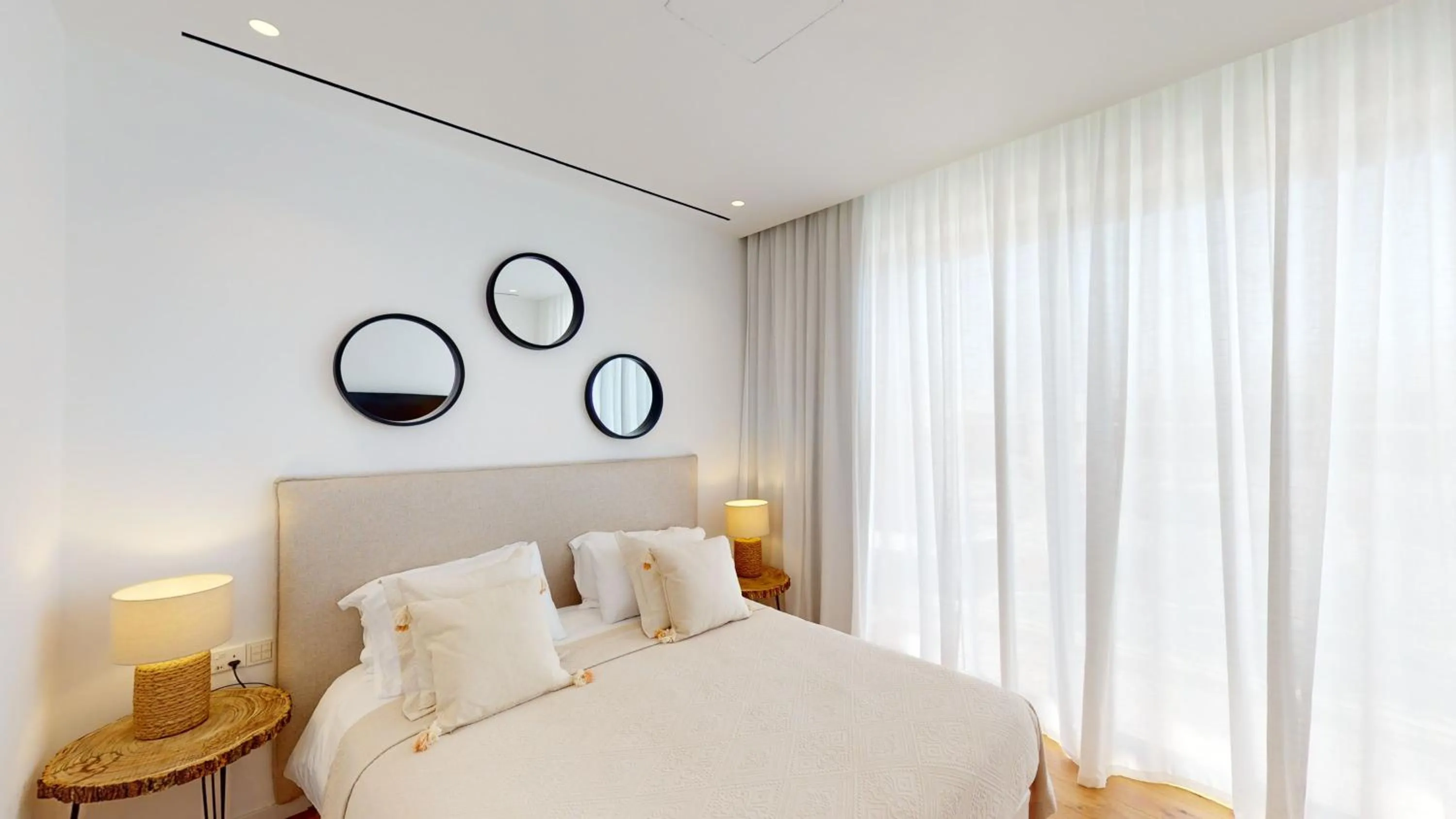 Bedroom, Bed in Periyiali Konnos Villas Beach Resort