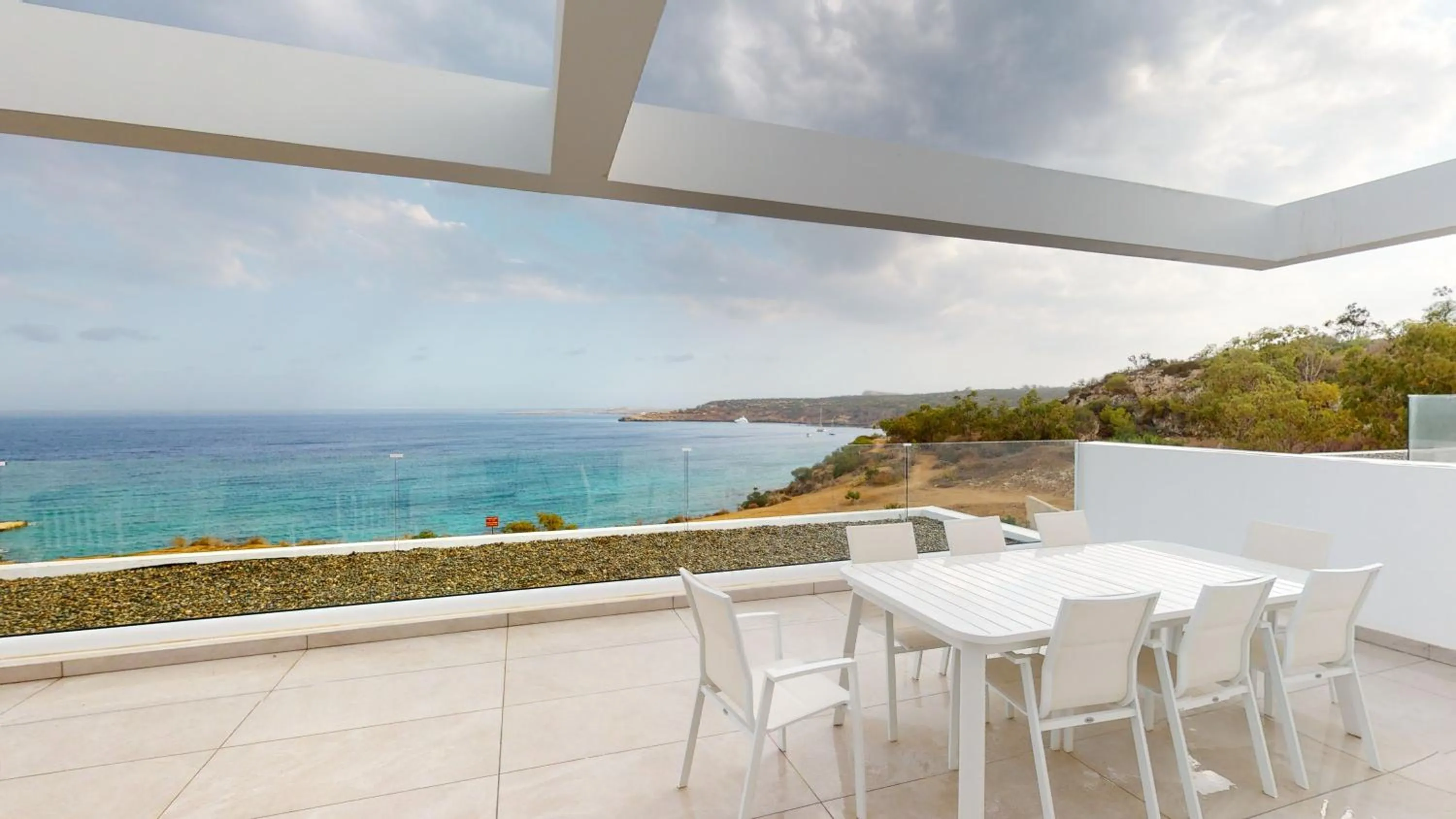 Balcony/Terrace in Periyiali Konnos Villas Beach Resort