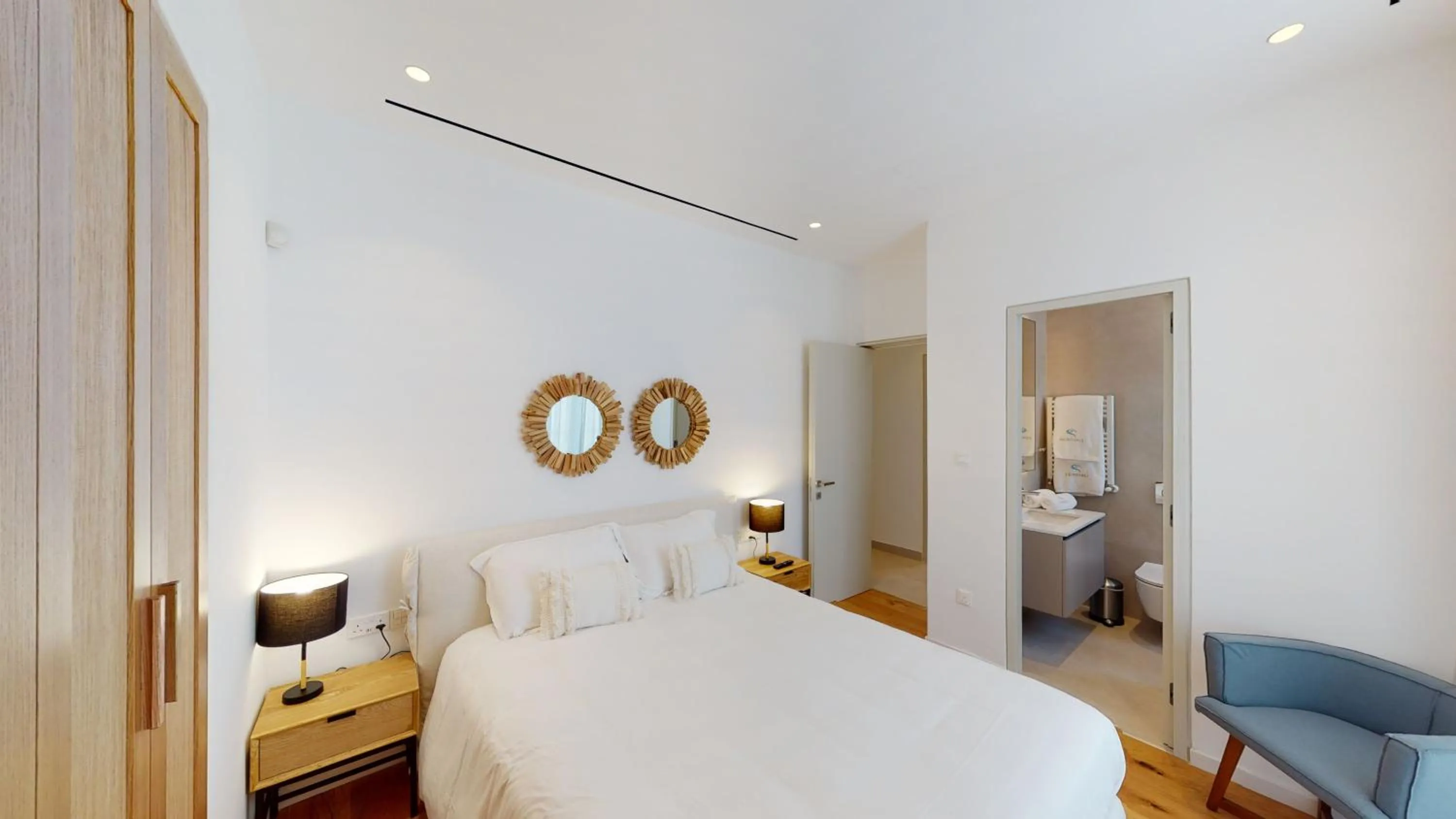 Bedroom, Bed in Periyiali Konnos Villas Beach Resort