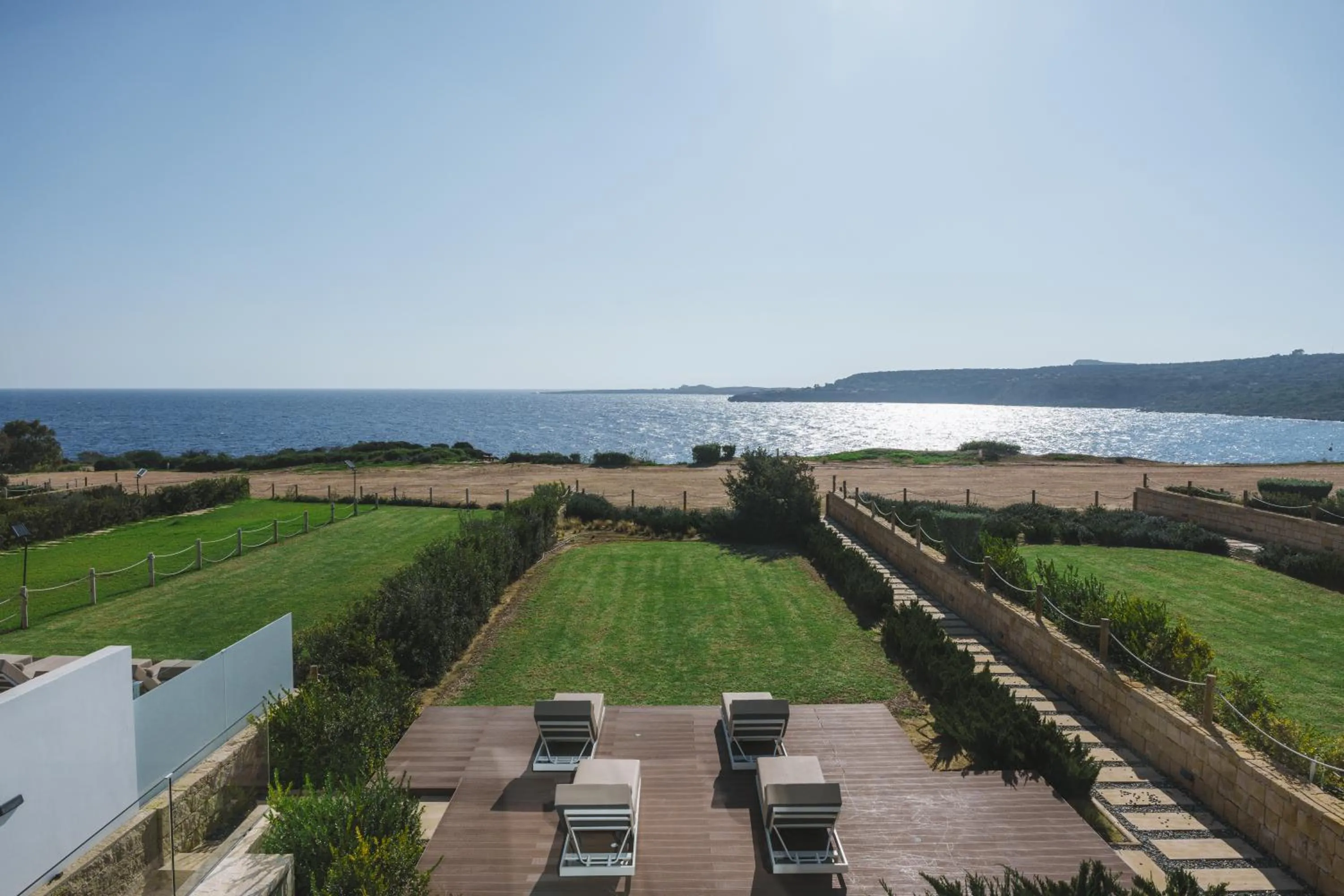 Sea view in Periyiali Konnos Villas Beach Resort