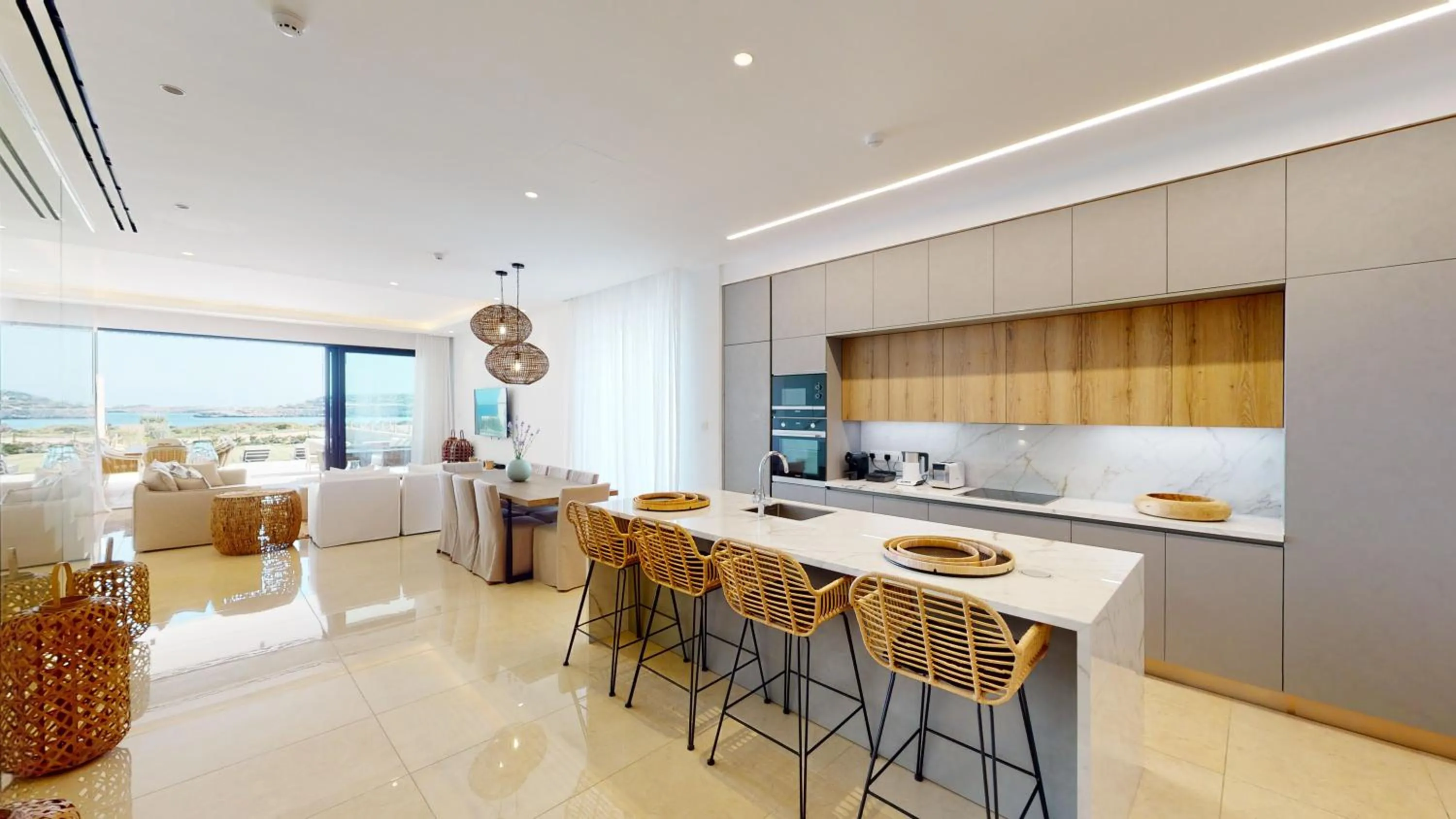 Dining area in Periyiali Konnos Villas Beach Resort