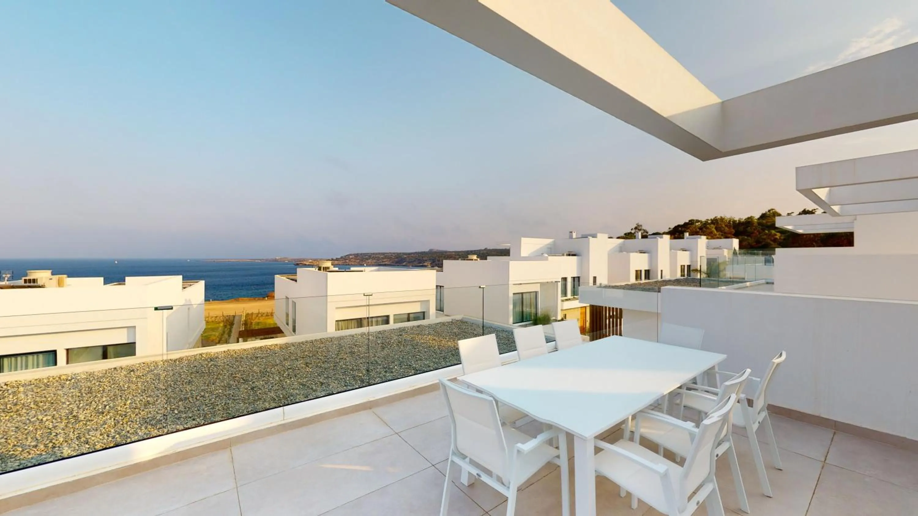 Patio in Periyiali Konnos Villas Beach Resort