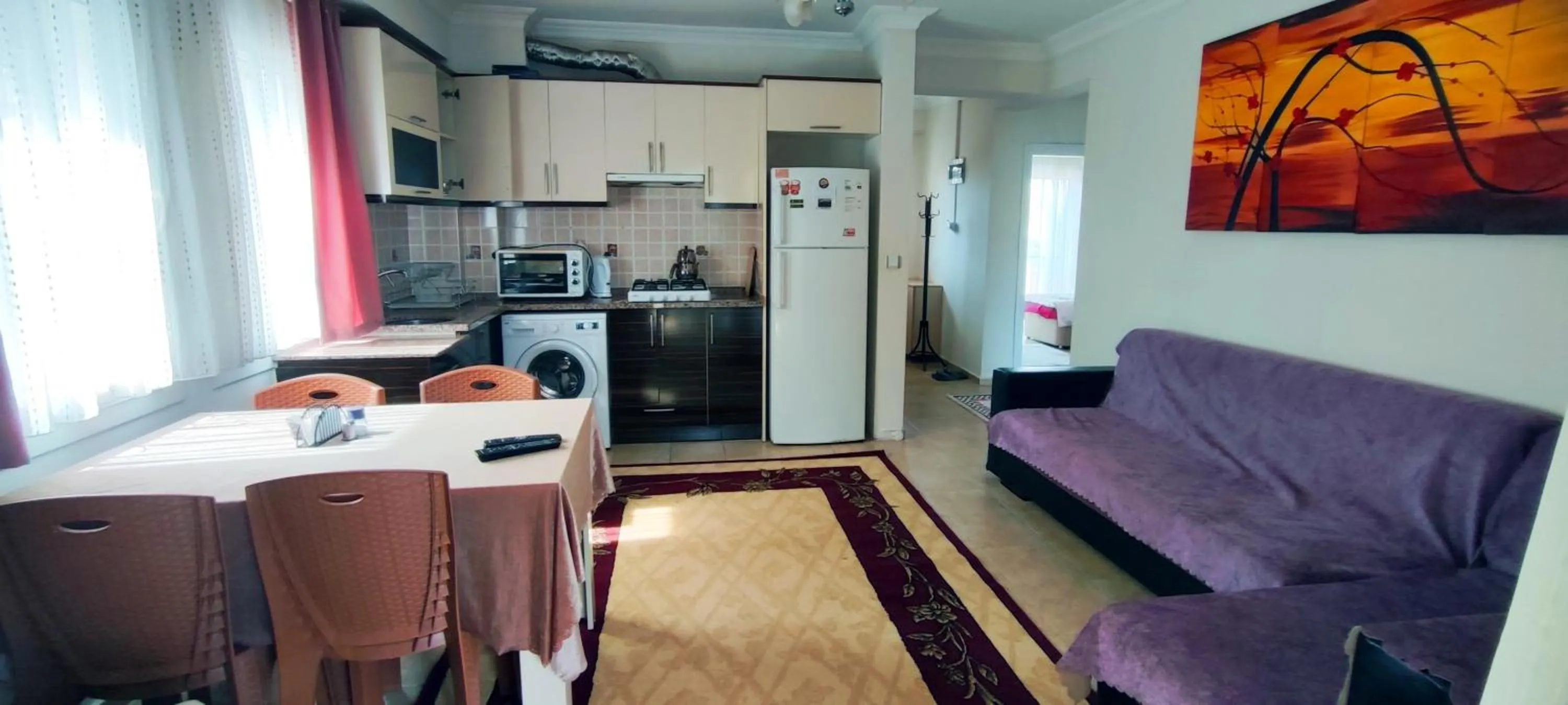 Kitchen or kitchenette in çileks apart otel