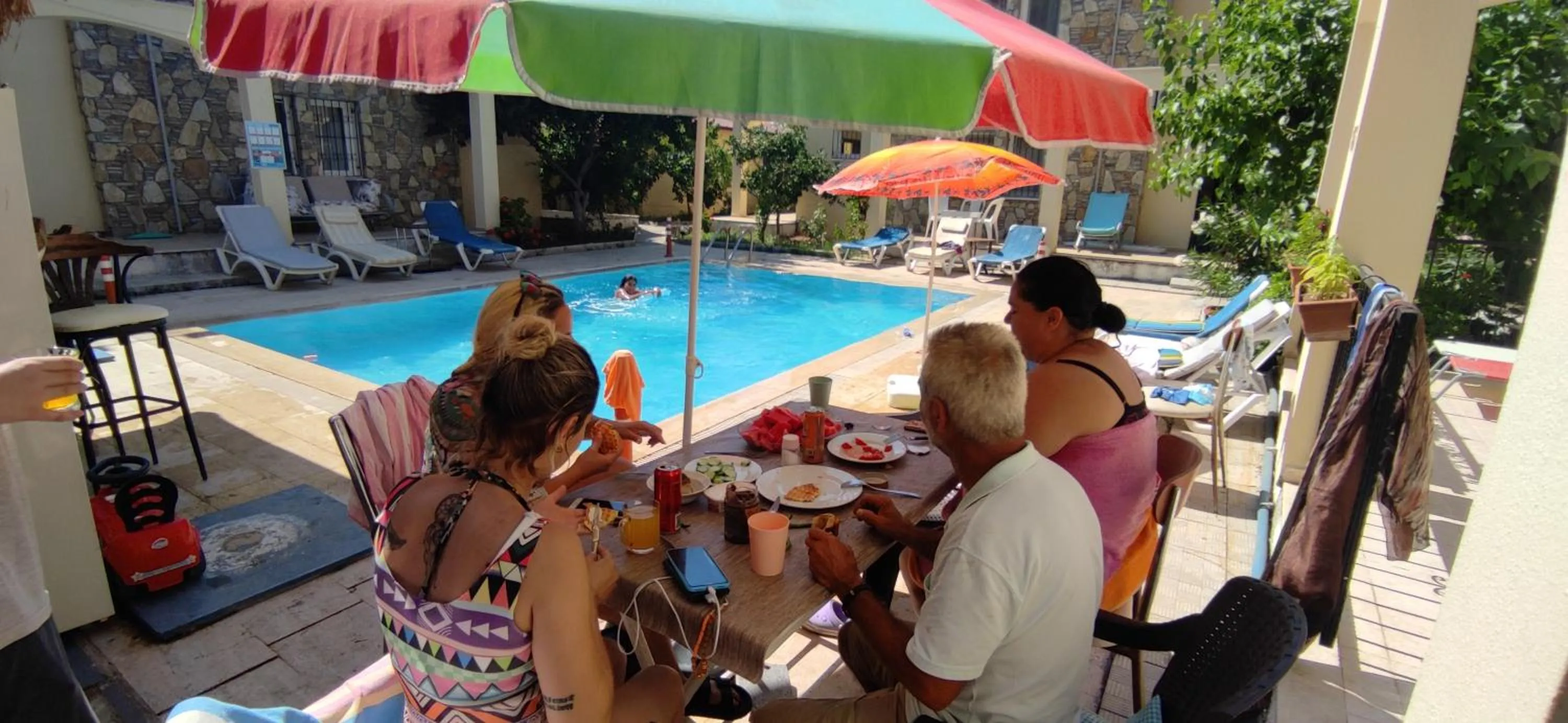 People in çileks apart otel