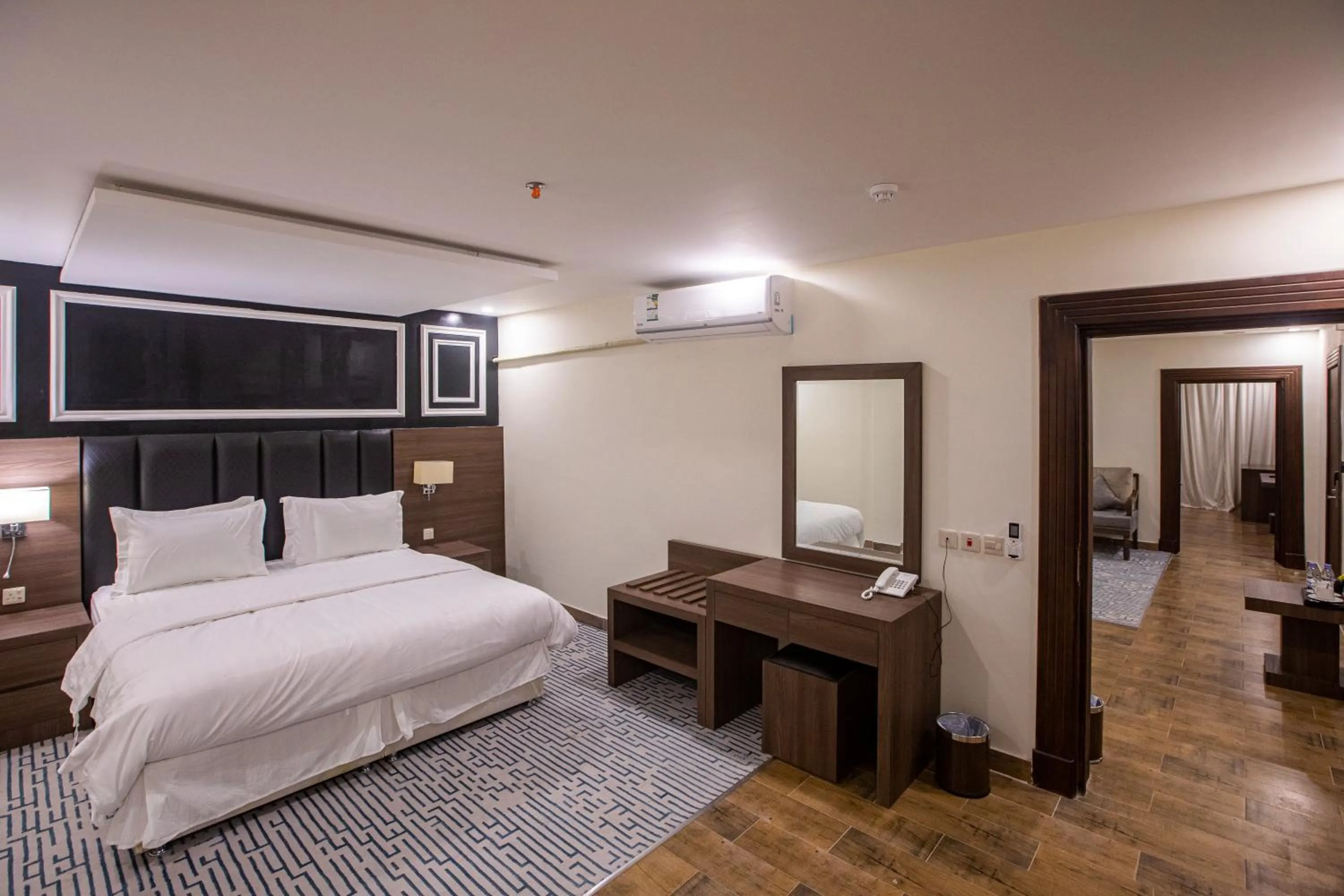 Shower, Bed in Olive Tree Hotel