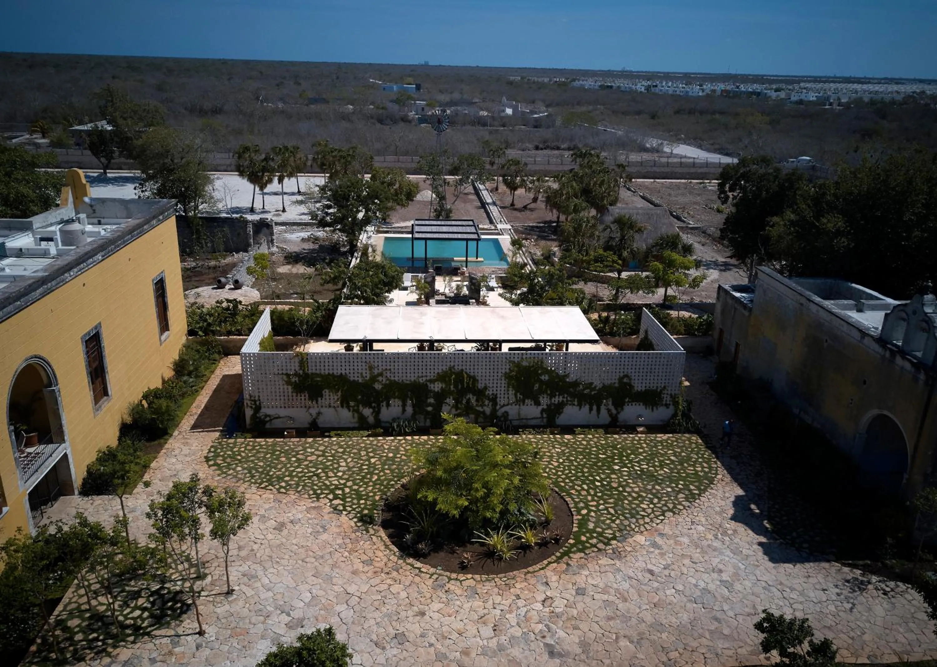 Bird's eye view in Hacienda San Antonio Hool