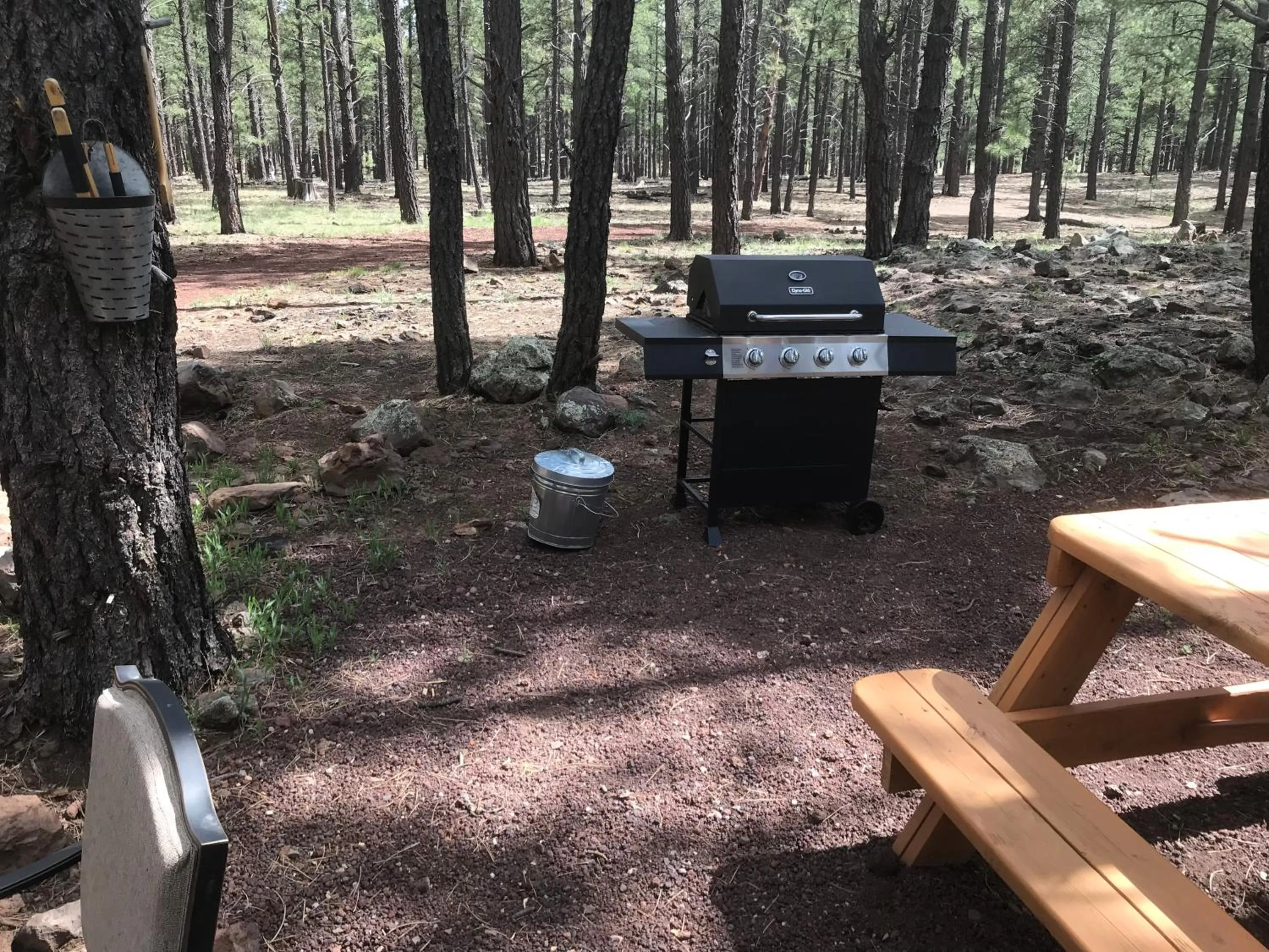 BBQ facilities in Grand Canyon Cottage at Historic Wrigley Ranch with Horseback Riding & Hiking