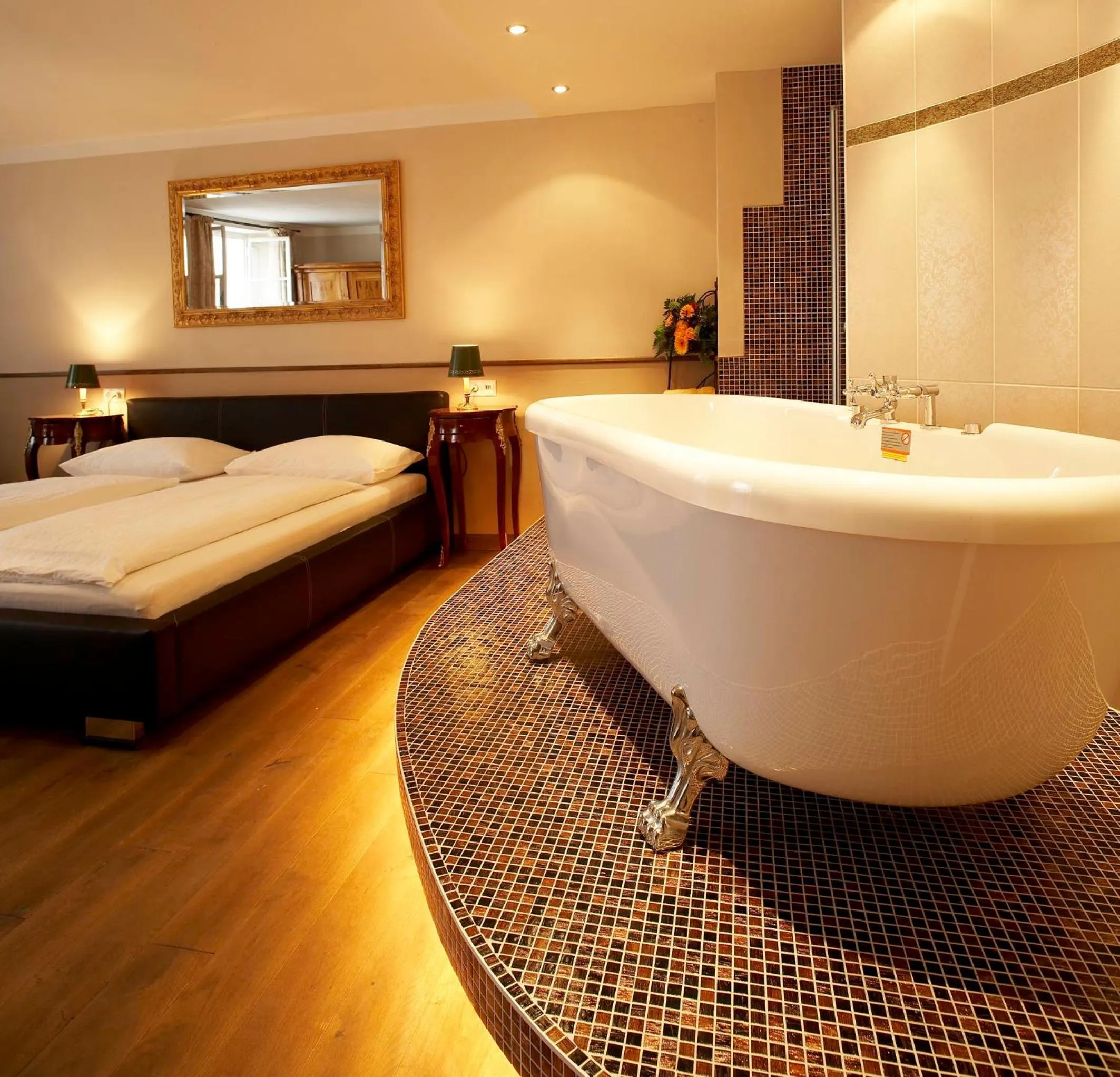 Bed in Altstadthotel Kasererbräu